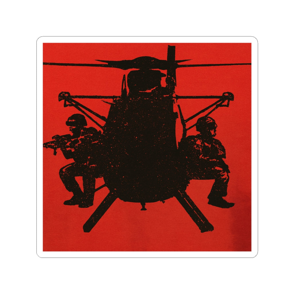 Military Helicopter Kiss-Cut Stickers | Bold Decor for Enthusiasts