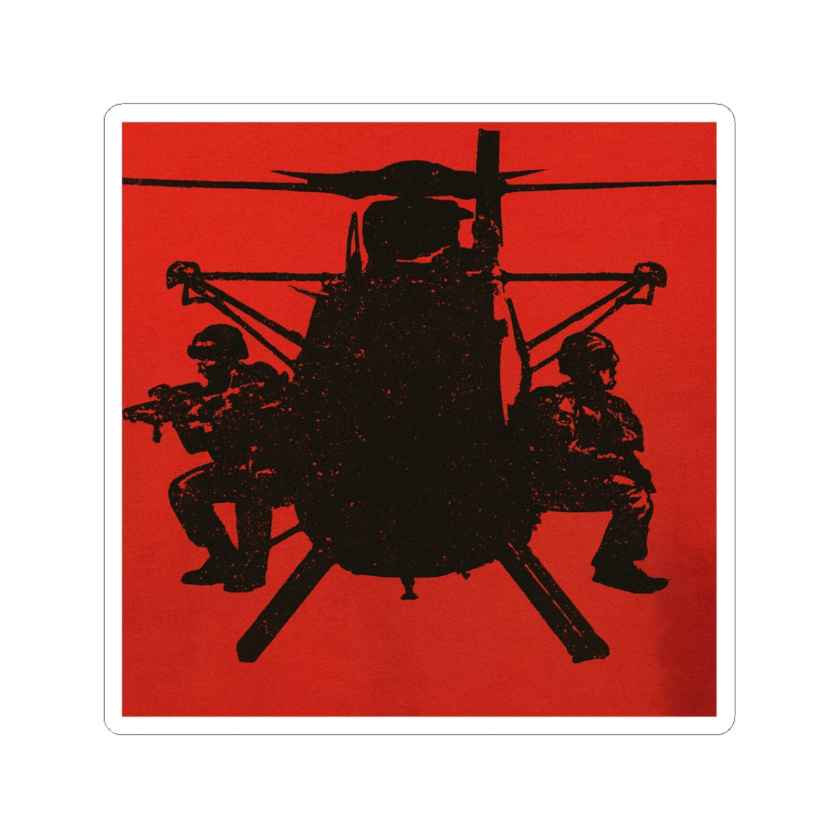 Military Helicopter Kiss-Cut Stickers | Bold Decor for Enthusiasts