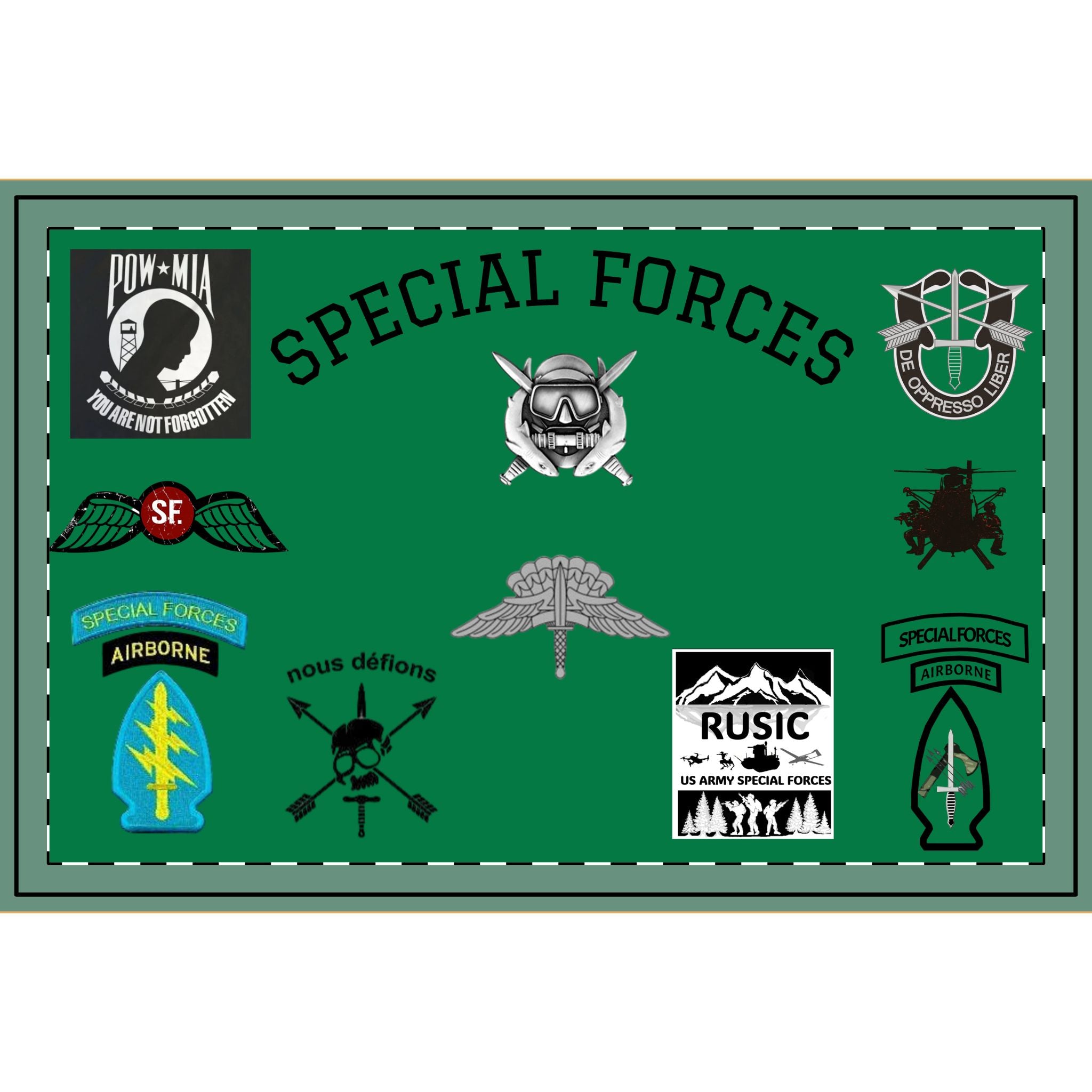 Special Forces Drink Try, DOL, Large Serving Tray