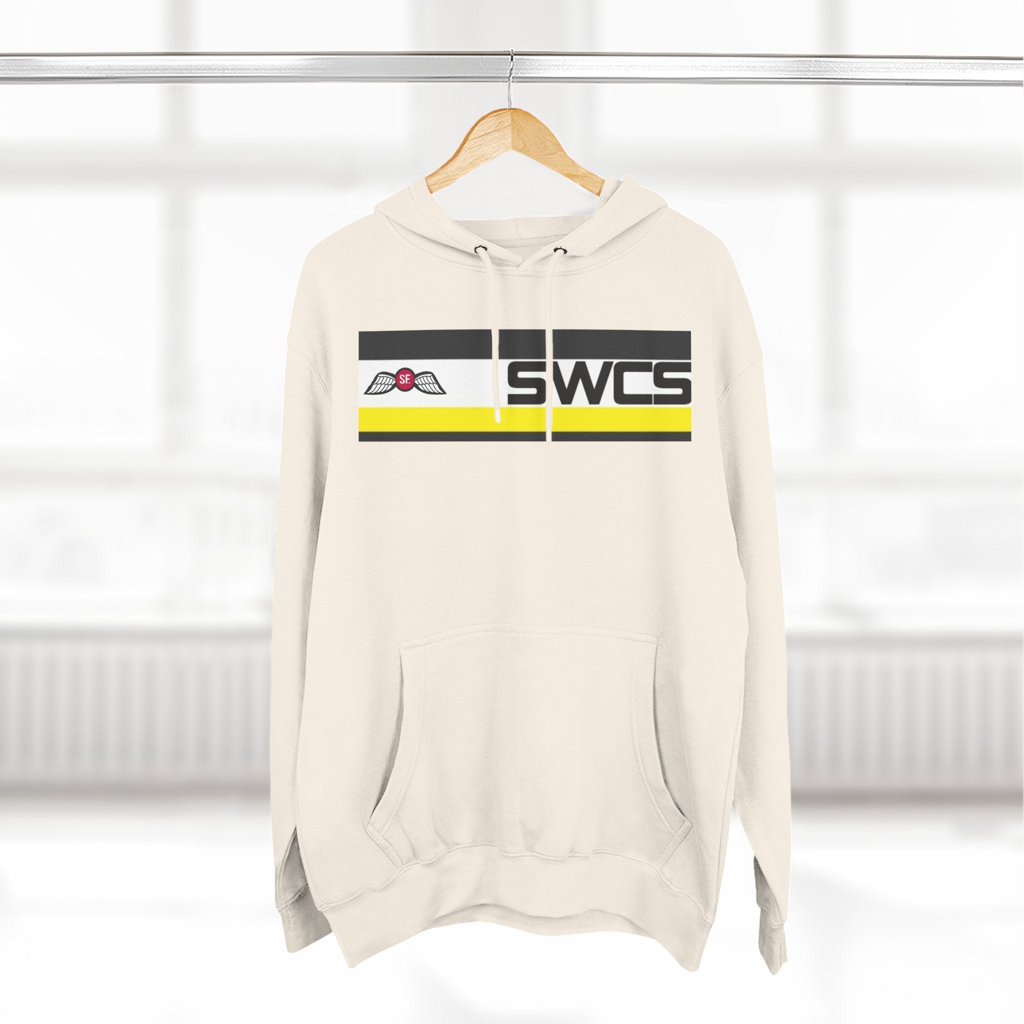 SWCS JEDBURG Modern Three-Panel Fleece Hoodie with SWCS Design