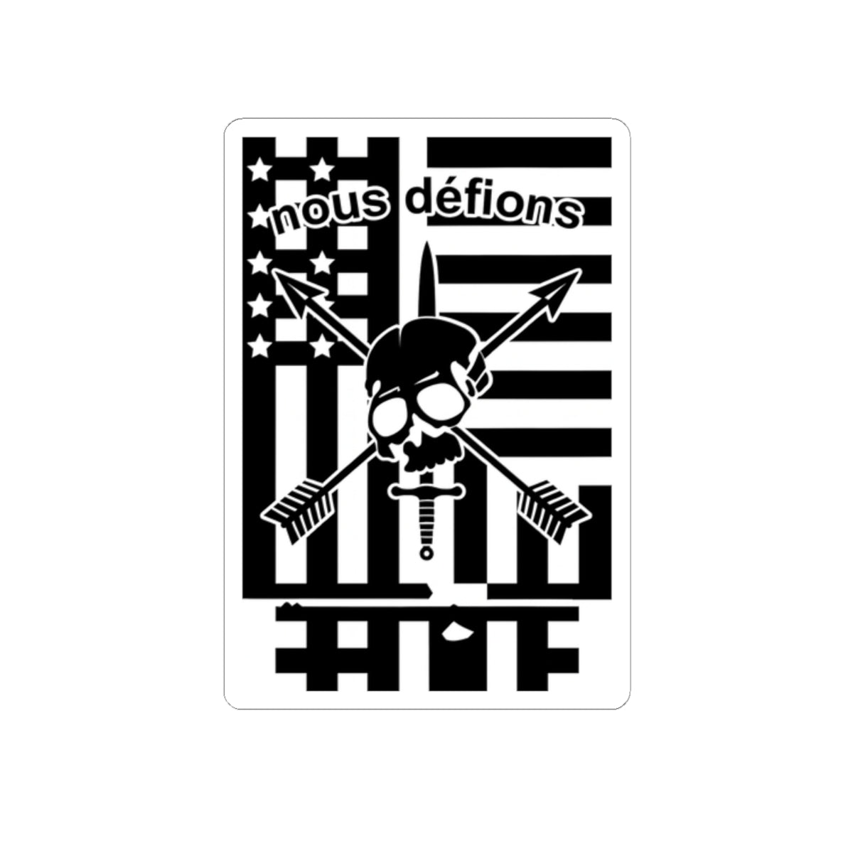 NEW CIF Sticker_Bold Graphic Kiss-Cut Stickers - Unique Skull Design for Laptop & Decor