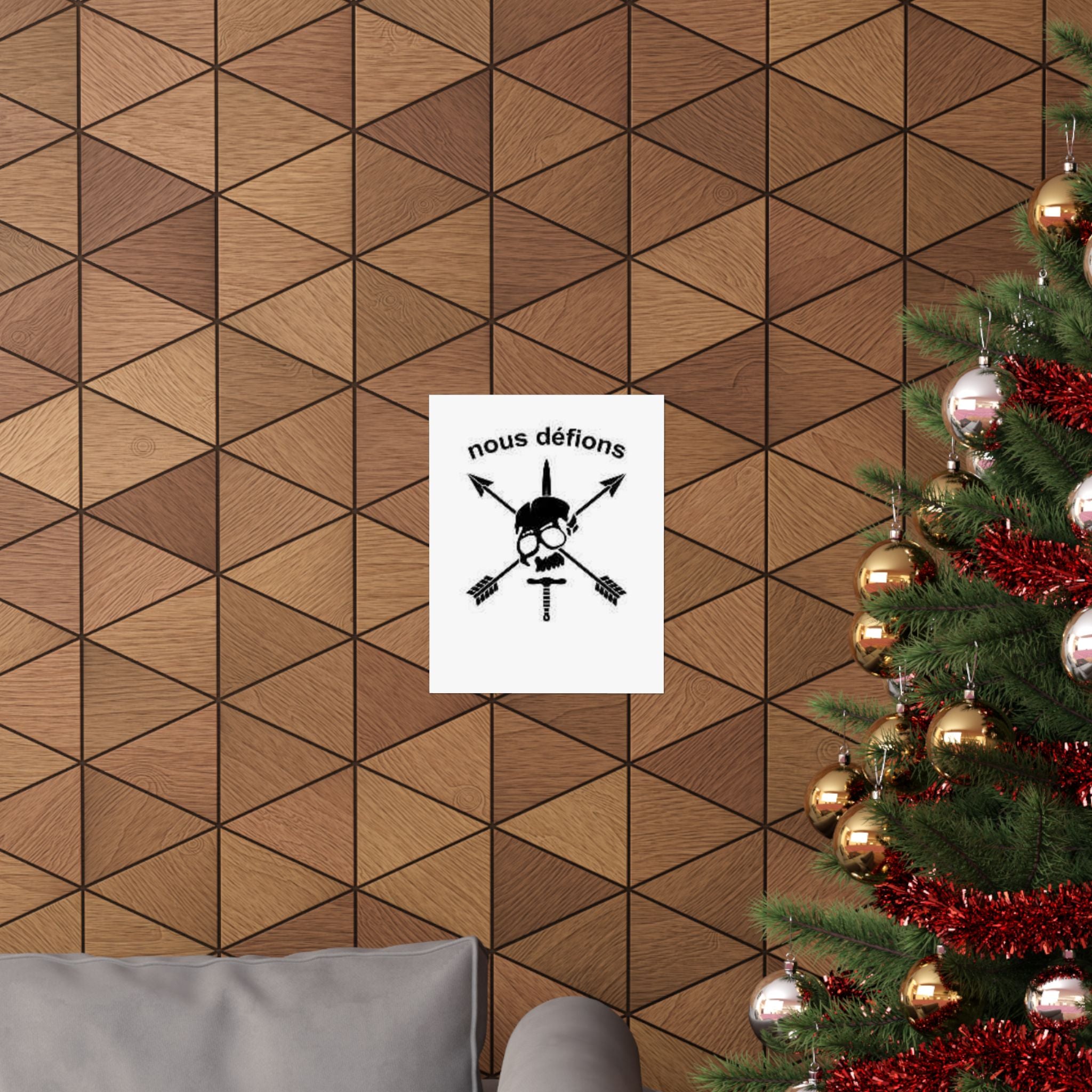 Crossed Arrows Skull and Dagger Wall Art - Matte Vertical Poster | Perfect for Bold Decor