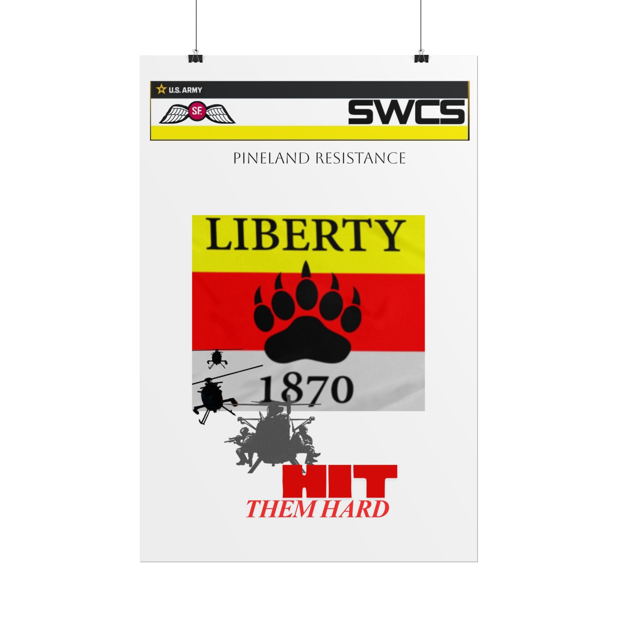 Military Helicopter Rolled Poster - Perfect for Home Decor and Gifts