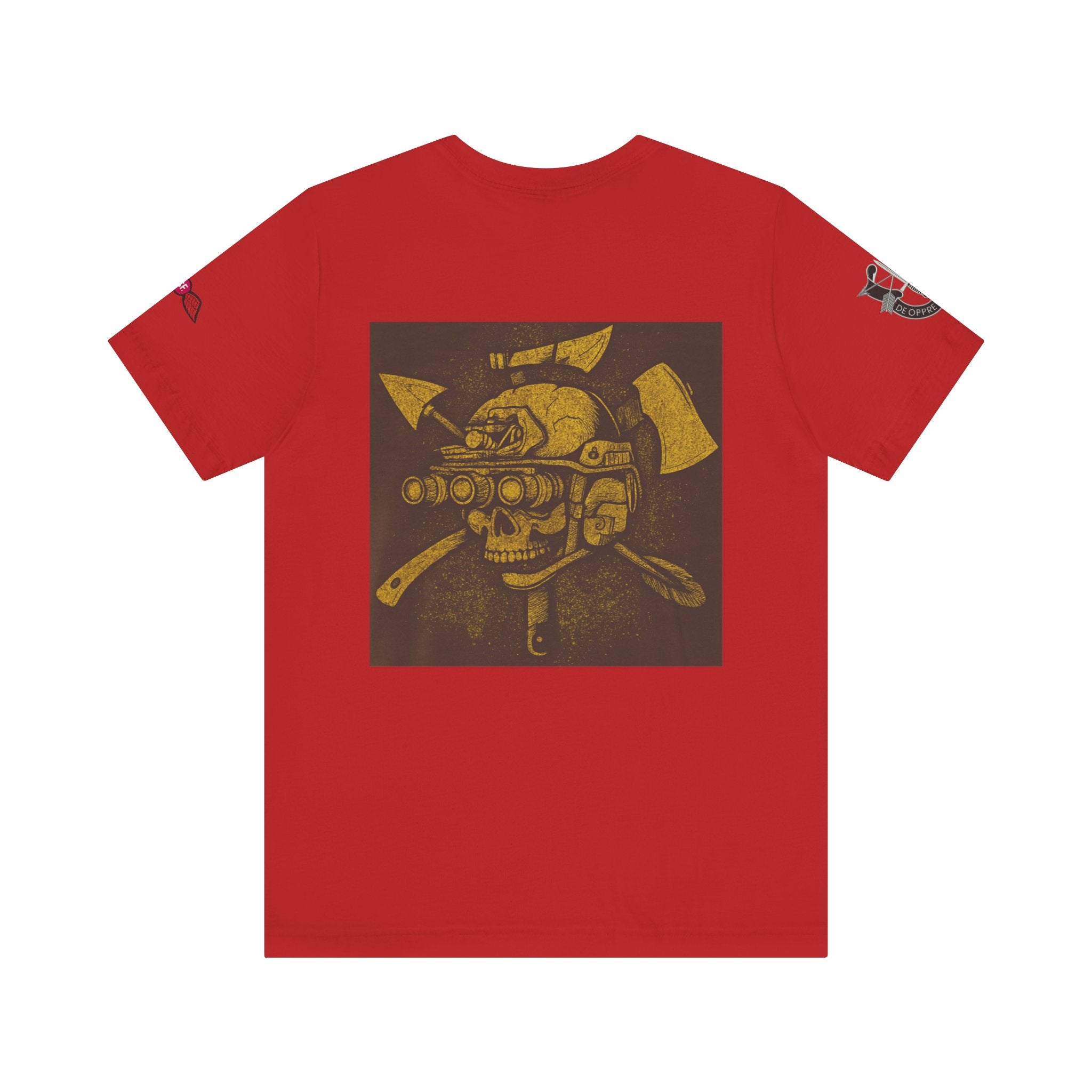 SF and JED Skull & Axes Graphic Tee for Adventure Lovers