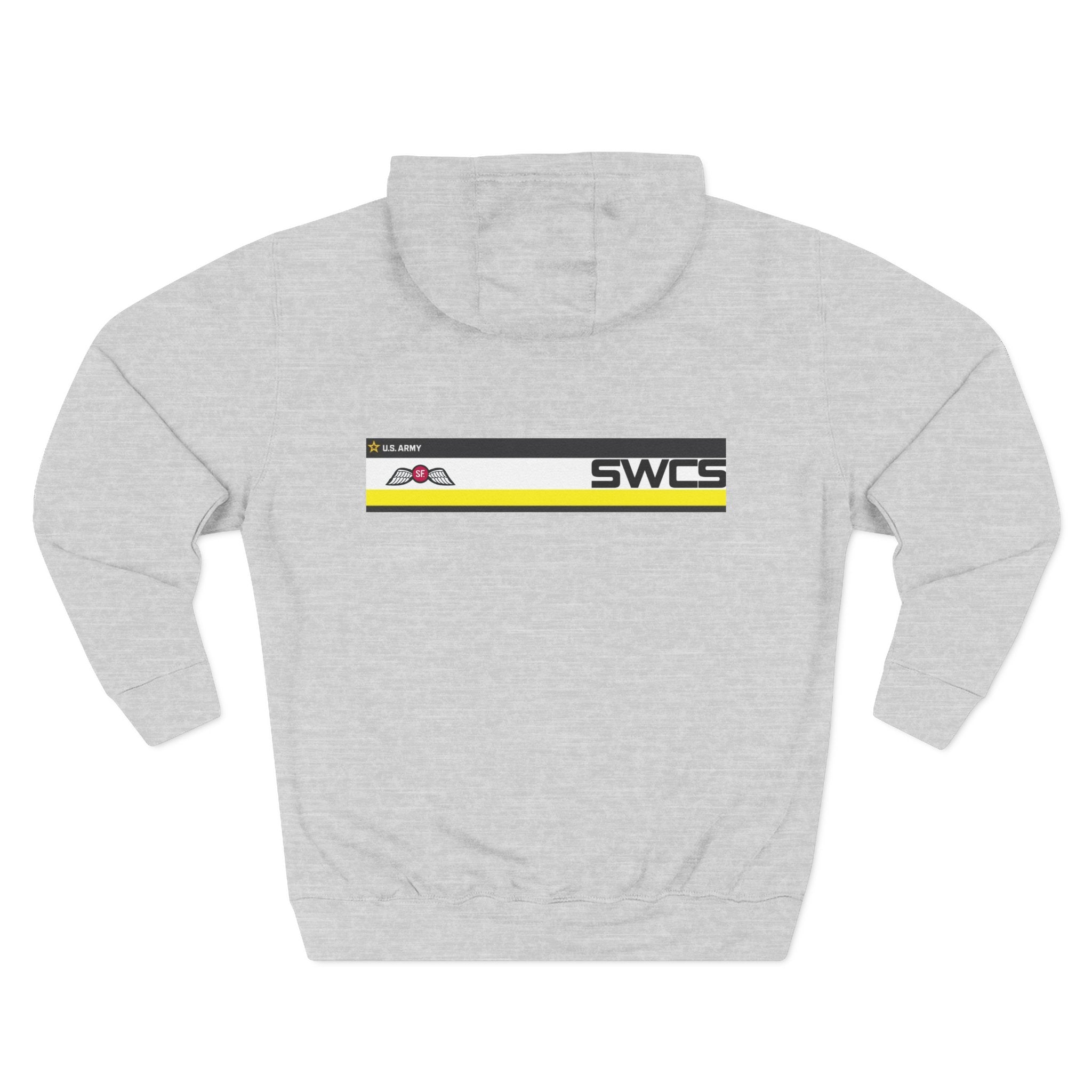 SWCS JEDBURG Modern Three-Panel Fleece Hoodie with SWCS Design