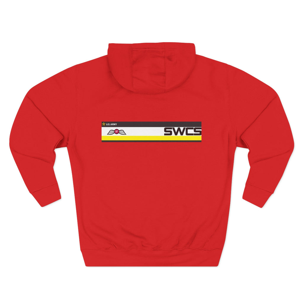 SWCS JEDBURG Modern Three-Panel Fleece Hoodie with SWCS Design