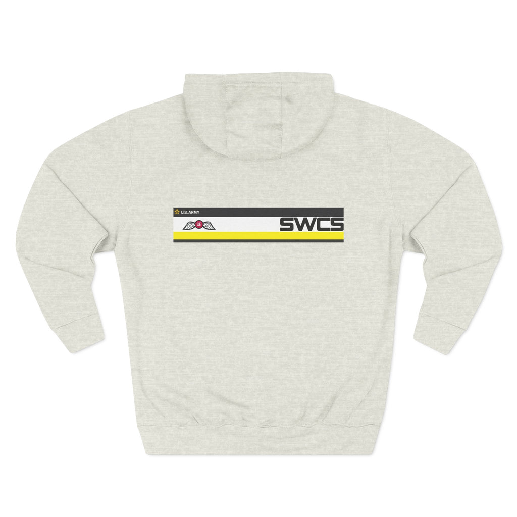 SWCS JEDBURG Modern Three-Panel Fleece Hoodie with SWCS Design