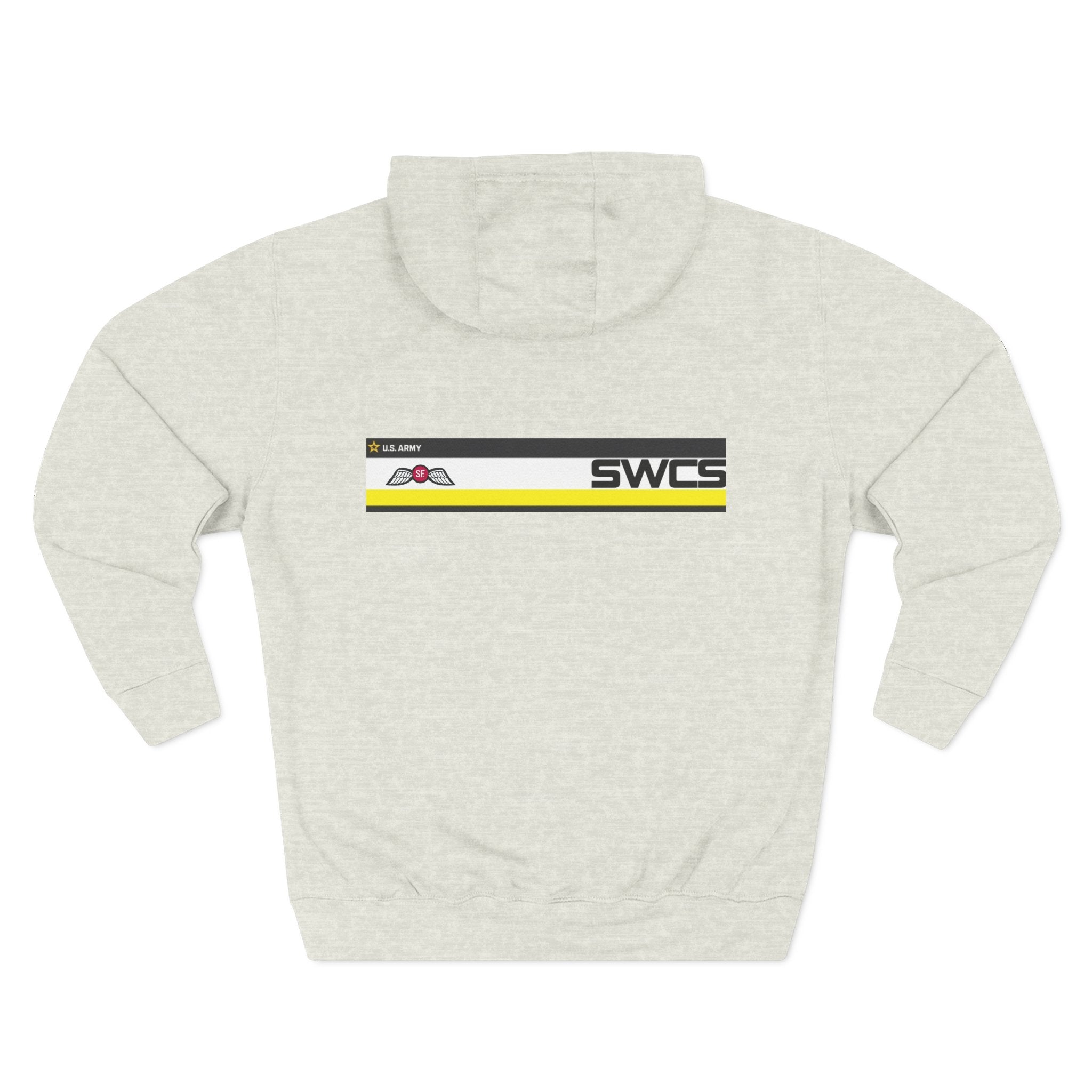 SWCS JEDBURG Modern Three-Panel Fleece Hoodie with SWCS Design