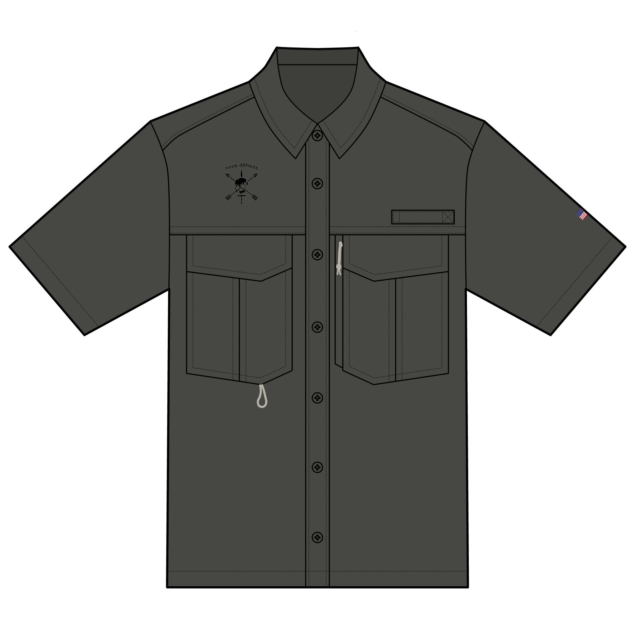 CIF is Back, Men's Performance Fishing Shirt - Quick-Dry Casual Wear with Pockets