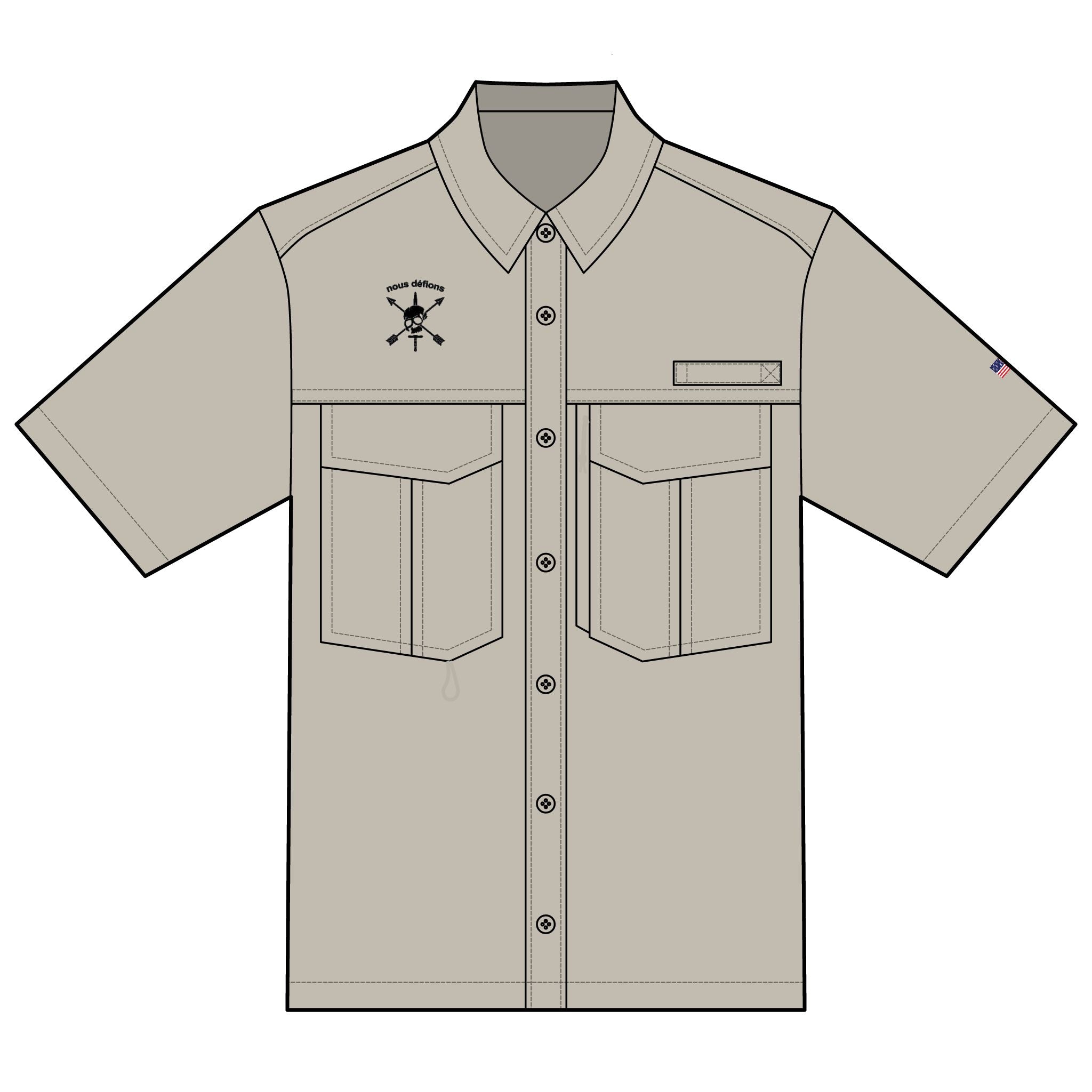 CIF is Back, Men's Performance Fishing Shirt - Quick-Dry Casual Wear with Pockets