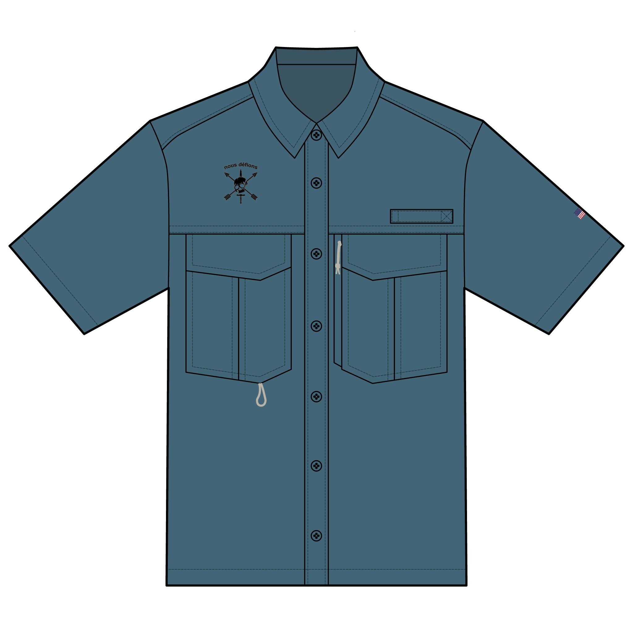 CIF is Back, Men's Performance Fishing Shirt - Quick-Dry Casual Wear with Pockets