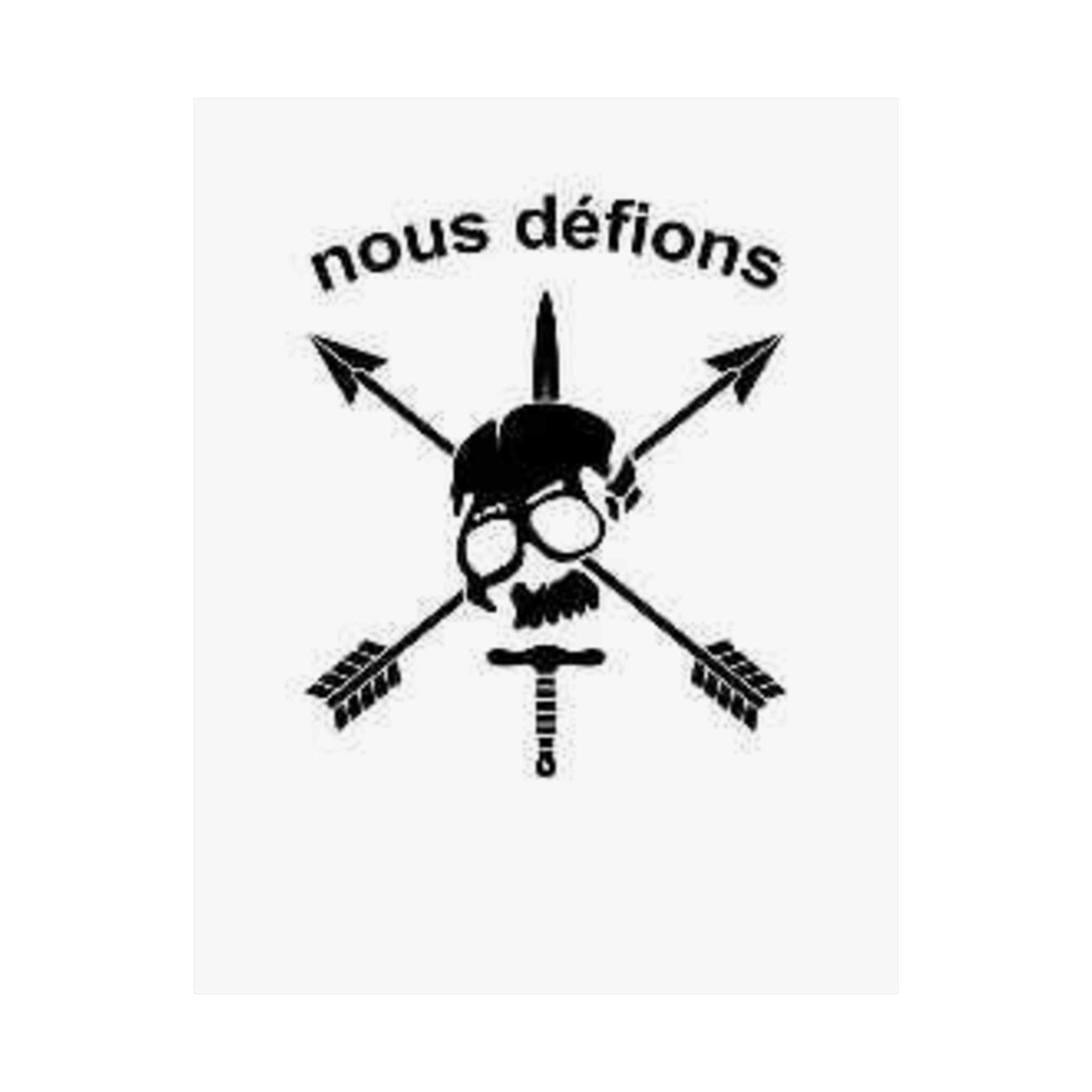 Crossed Arrows Skull and Dagger Wall Art - Matte Vertical Poster | Perfect for Bold Decor