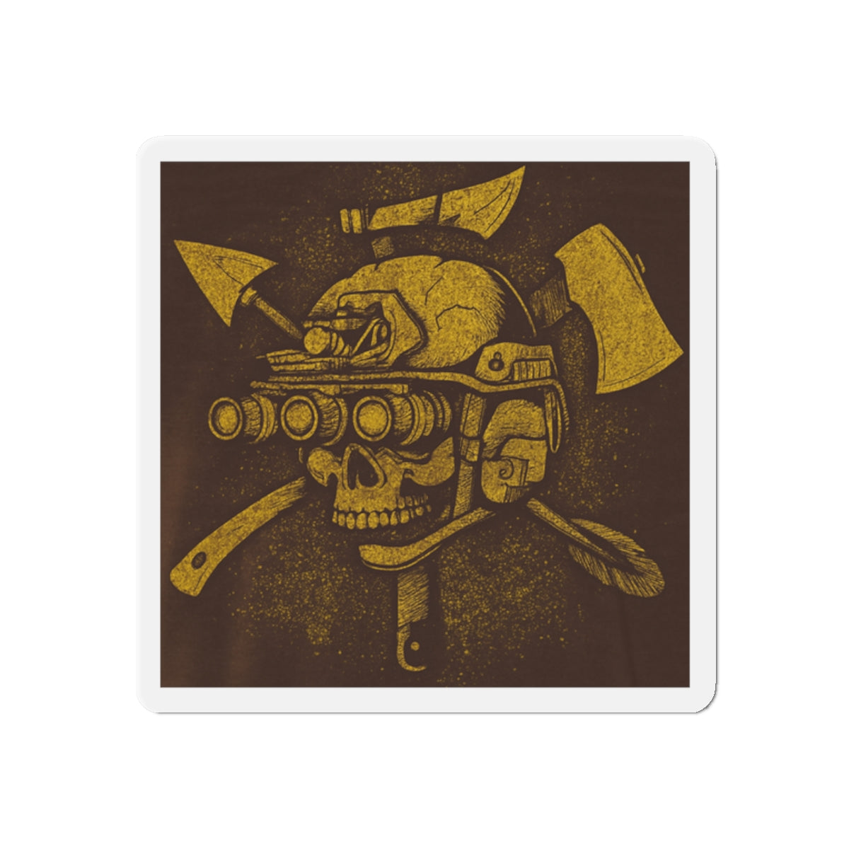 Skull & Axes Die-Cut Magnet - Adventure Vibes for Unique Decor