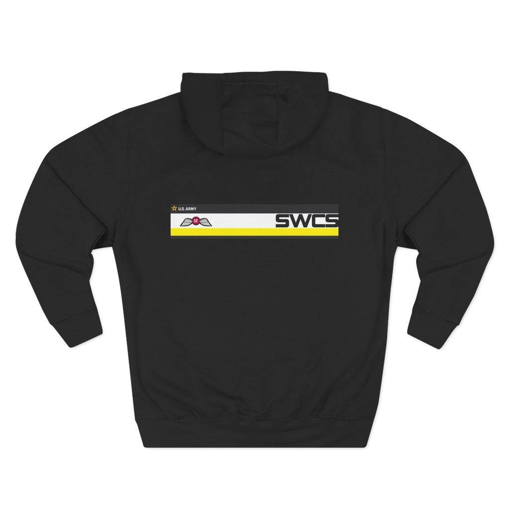 SWCS JEDBURG Modern Three-Panel Fleece Hoodie with SWCS Design