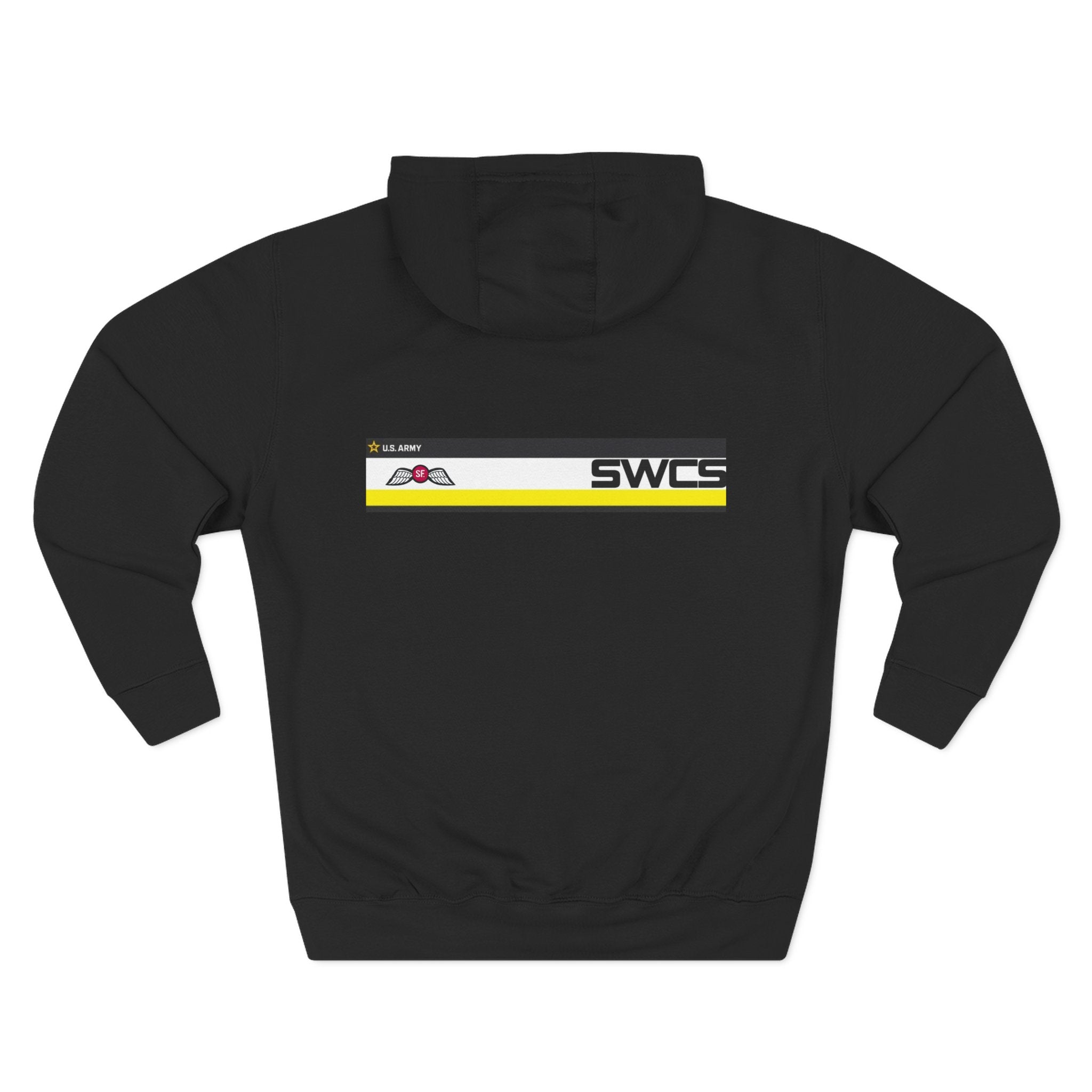 SWCS JEDBURG Modern Three-Panel Fleece Hoodie with SWCS Design