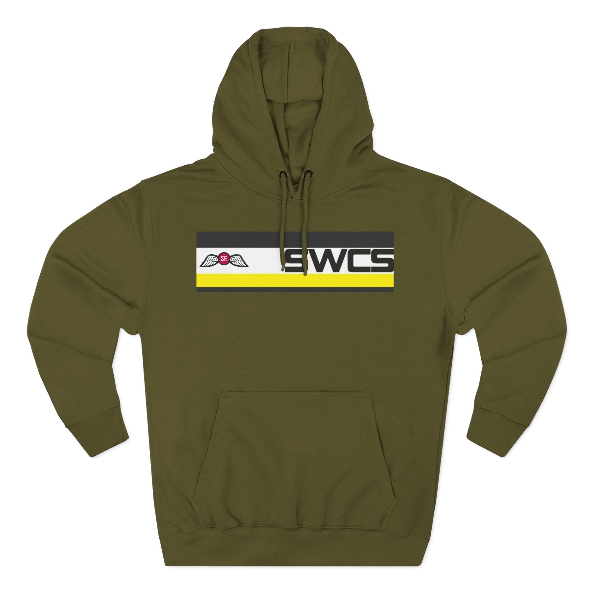 SWCS JEDBURG Modern Three-Panel Fleece Hoodie with SWCS Design