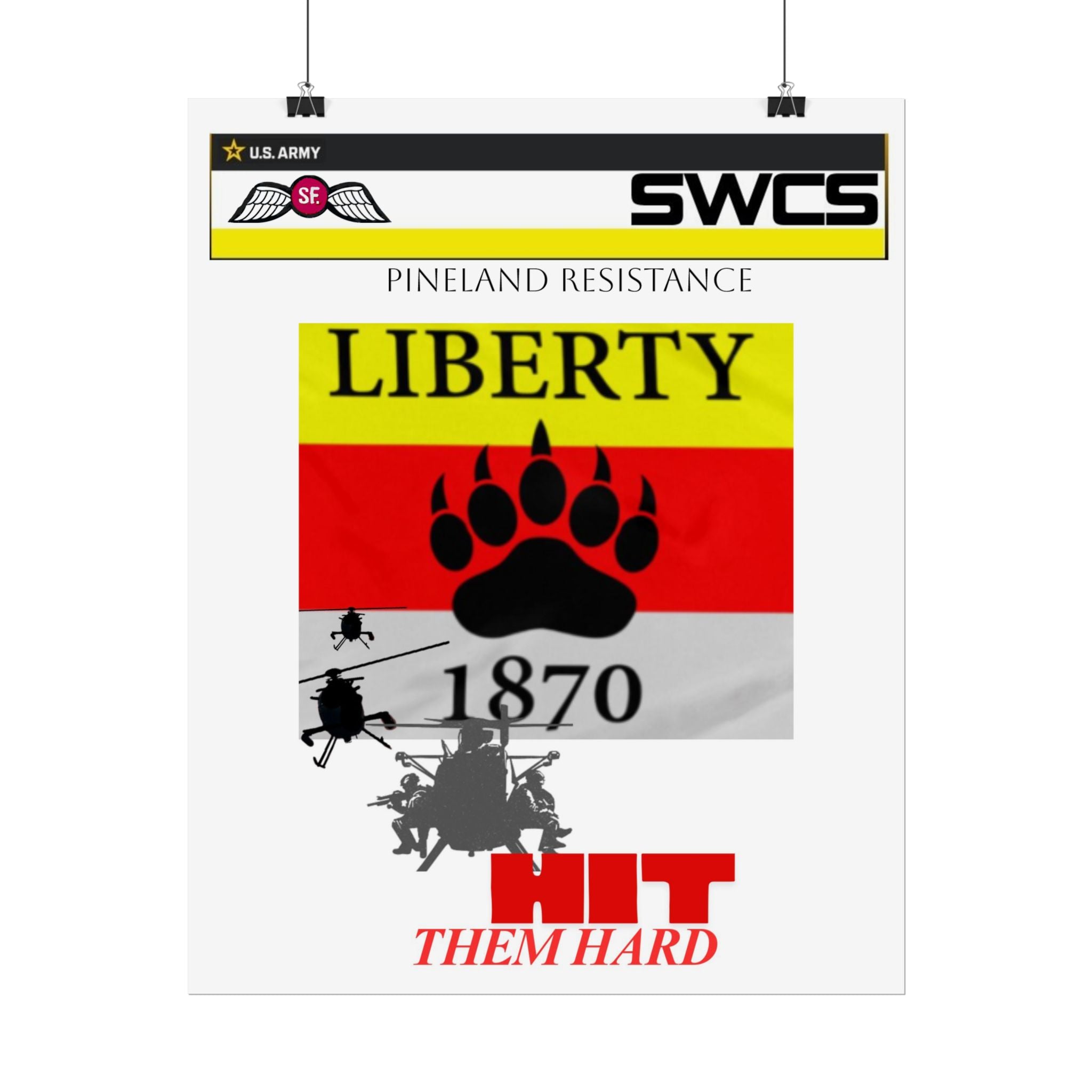 Military Helicopter Rolled Poster - Perfect for Home Decor and Gifts