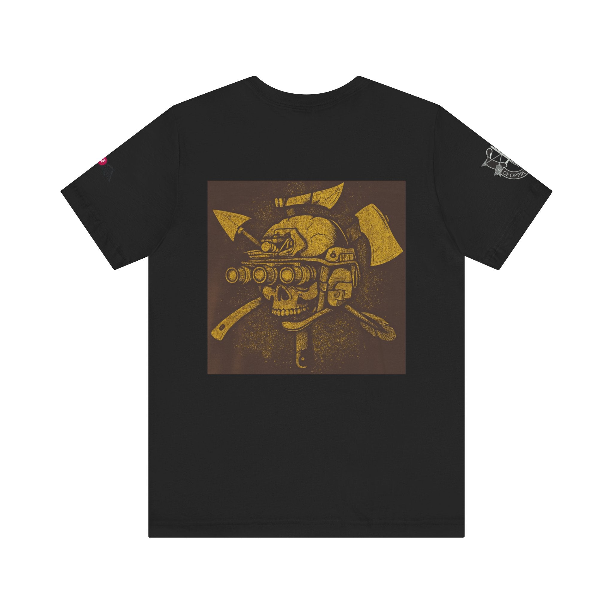 SF and JED Skull & Axes Graphic Tee for Adventure Lovers