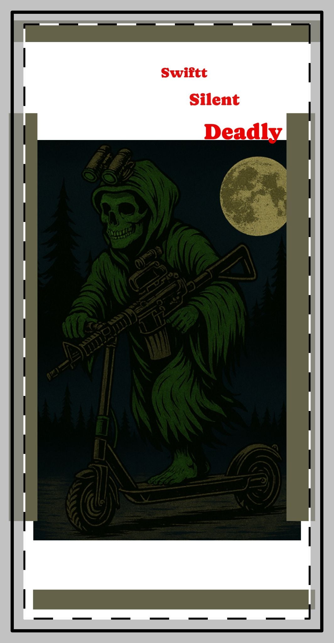 Swift Silent Deadly Custom Shape Magnet