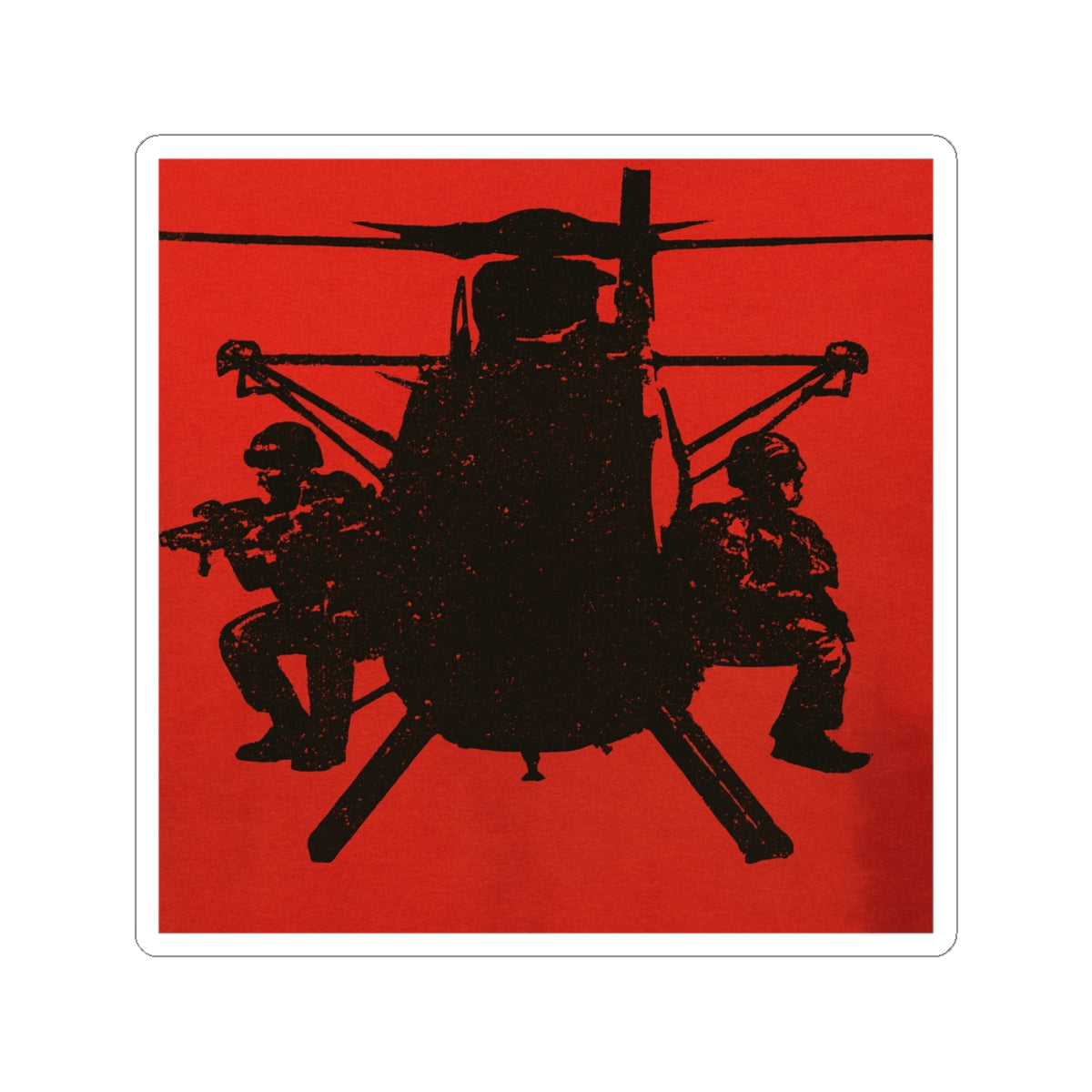 Military Helicopter Kiss-Cut Stickers | Bold Decor for Enthusiasts