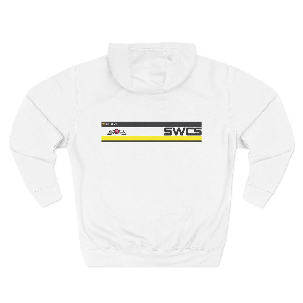 SWCS JEDBURG Modern Three-Panel Fleece Hoodie with SWCS Design