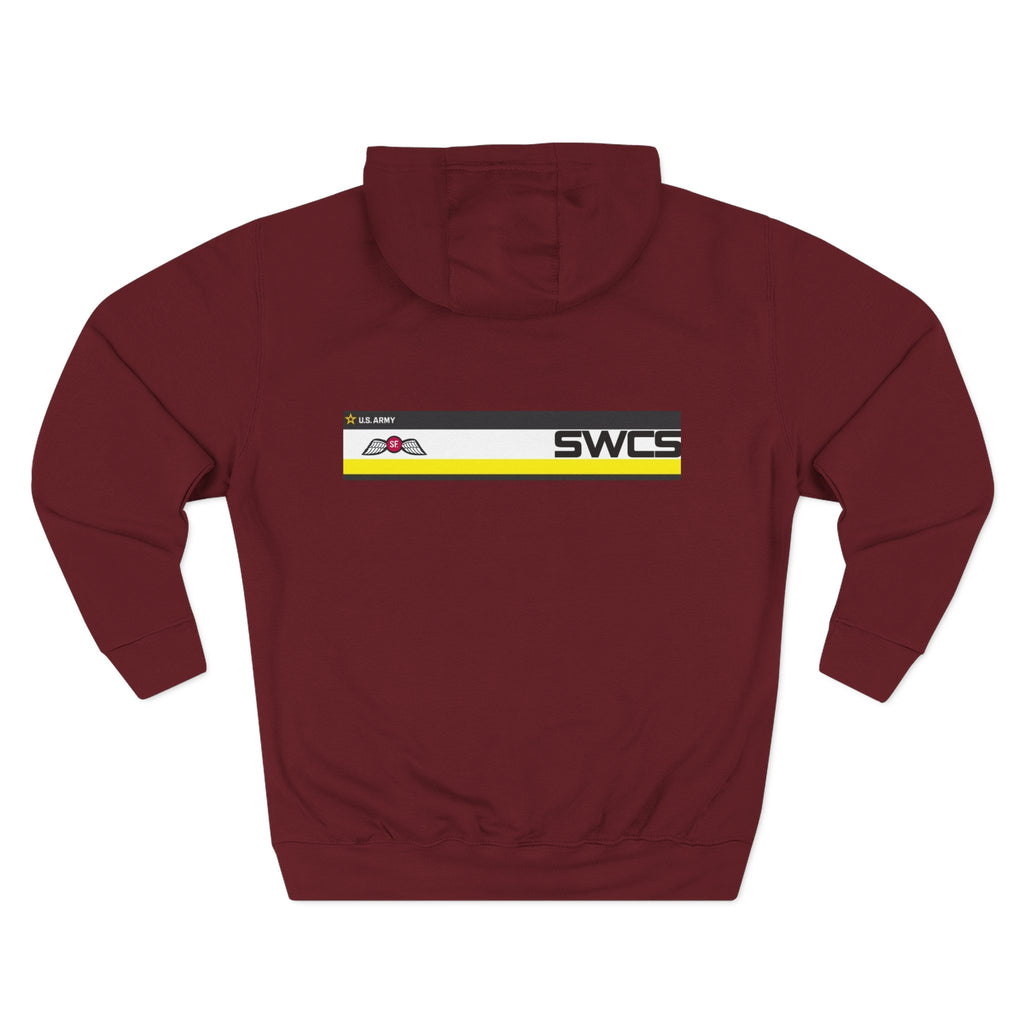 SWCS JEDBURG Modern Three-Panel Fleece Hoodie with SWCS Design