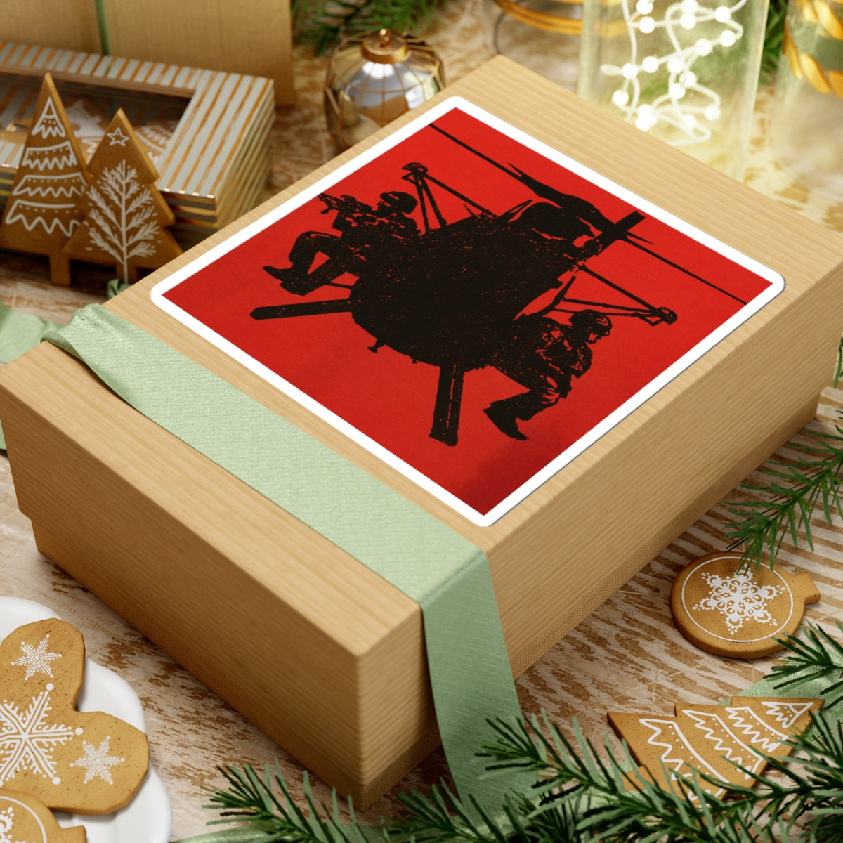 Military Helicopter Kiss-Cut Stickers | Bold Decor for Enthusiasts