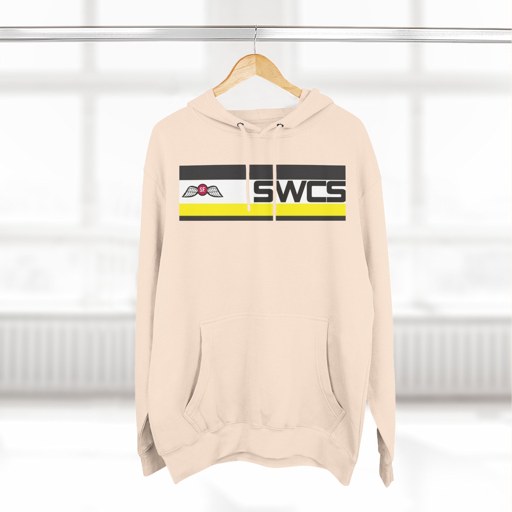 SWCS JEDBURG Modern Three-Panel Fleece Hoodie with SWCS Design