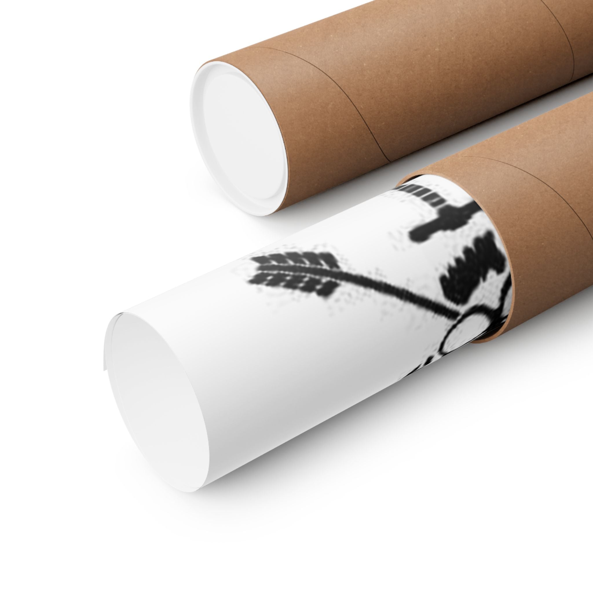 Crossed Arrows Skull and Dagger Wall Art - Matte Vertical Poster | Perfect for Bold Decor