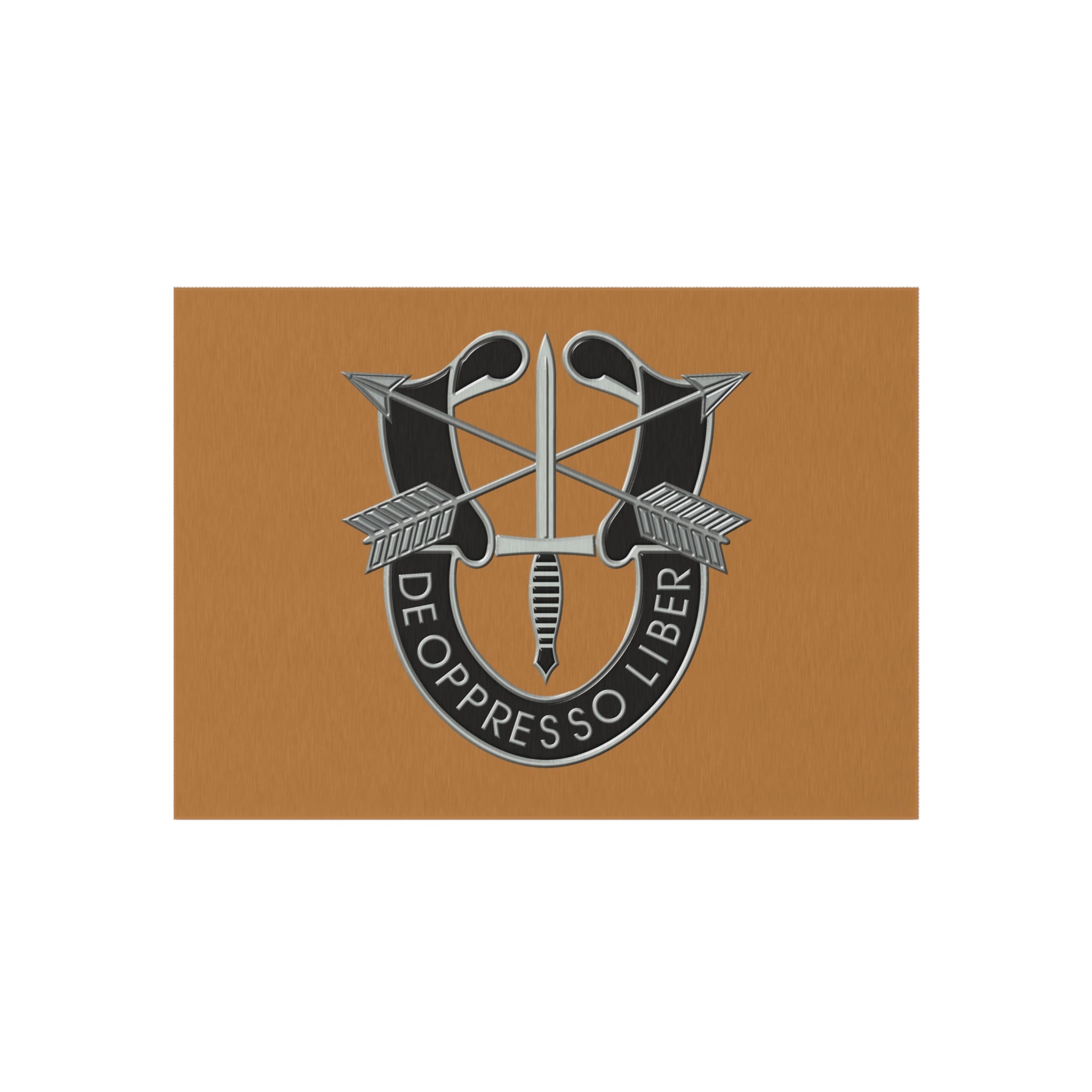 Patriotic Outdoor Rug - Military Inspired Doormat, Home Decor Accent, Entryway Welcome Mat, Camping Rug, Veteran Gift