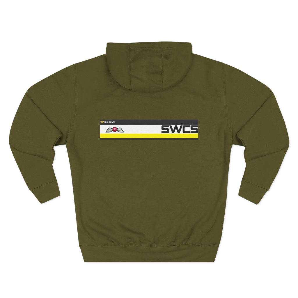 SWCS JEDBURG Modern Three-Panel Fleece Hoodie with SWCS Design