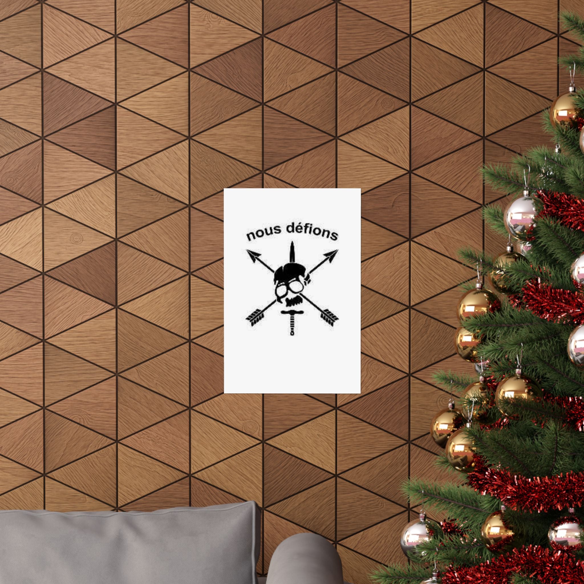Crossed Arrows Skull and Dagger Wall Art - Matte Vertical Poster | Perfect for Bold Decor
