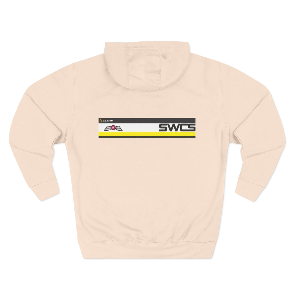 SWCS JEDBURG Modern Three-Panel Fleece Hoodie with SWCS Design