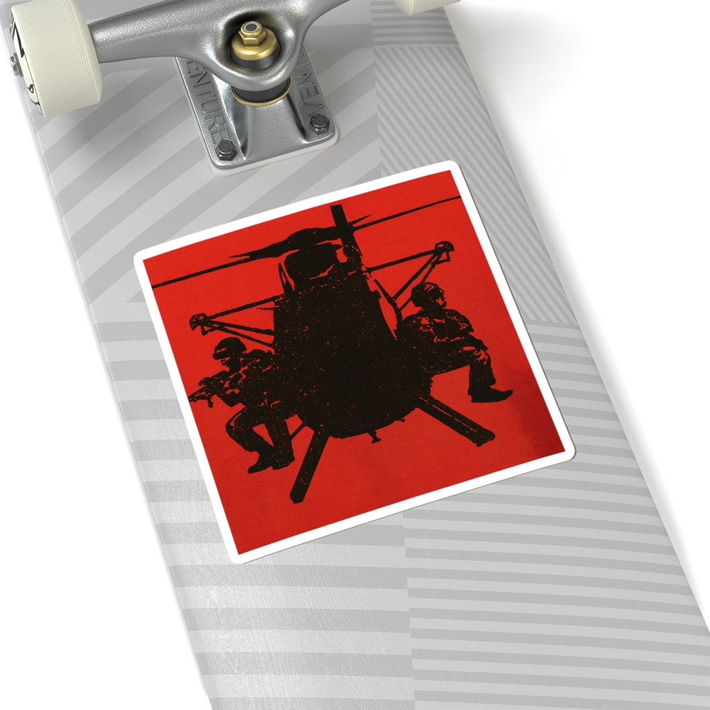 Military Helicopter Kiss-Cut Stickers | Bold Decor for Enthusiasts