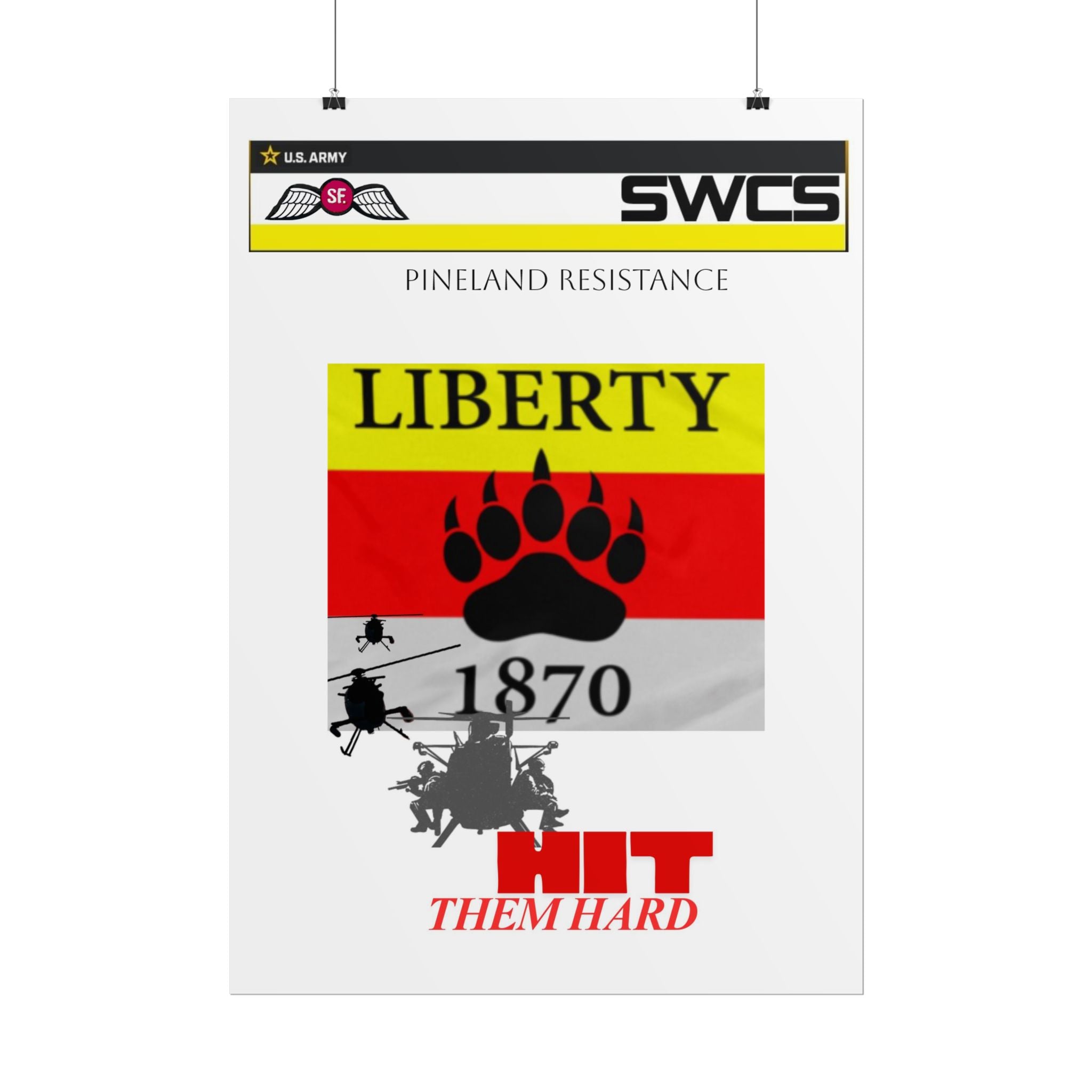 Military Helicopter Rolled Poster - Perfect for Home Decor and Gifts