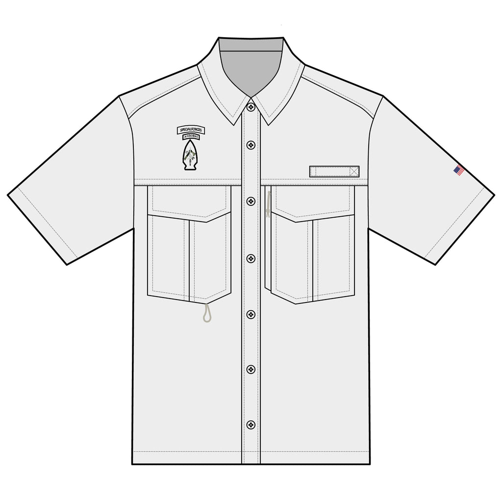 New Arrowhead Patch Hatchet, Arrows, Dagger, (Hatchet Force Design) Performance Fishing Shirt for Outdoor Enthusiasts