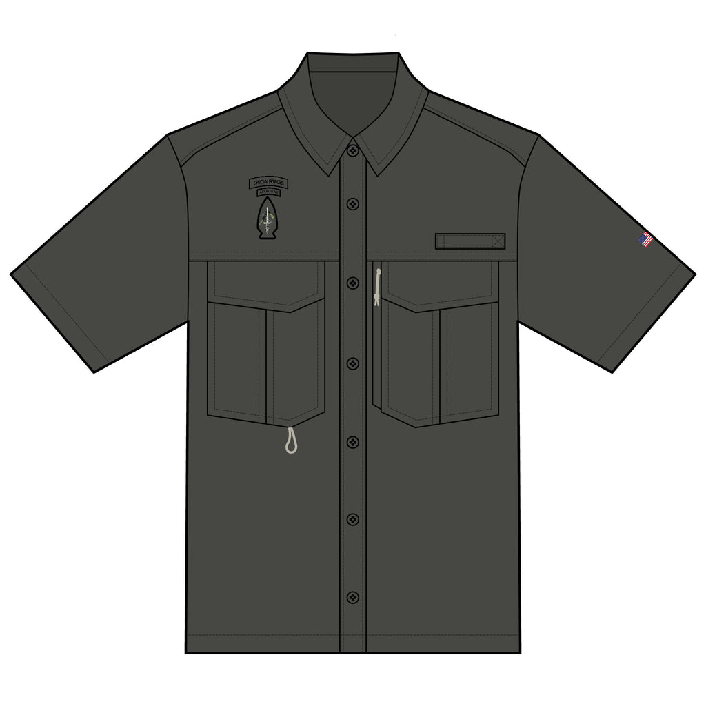 New Arrowhead Patch Hatchet, Arrows, Dagger, (Hatchet Force Design) Performance Fishing Shirt for Outdoor Enthusiasts