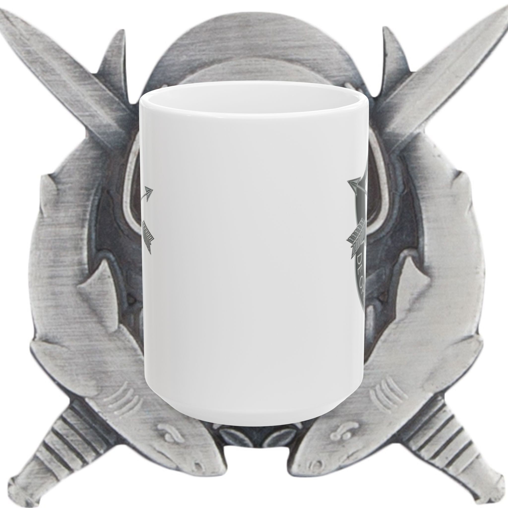 De Oppresso Liber Ceramic Mug with Military Insignia - Perfect Gift for Veterans, Army Themed, Coffee Lover's Mug, Collector's Item, Home Decor