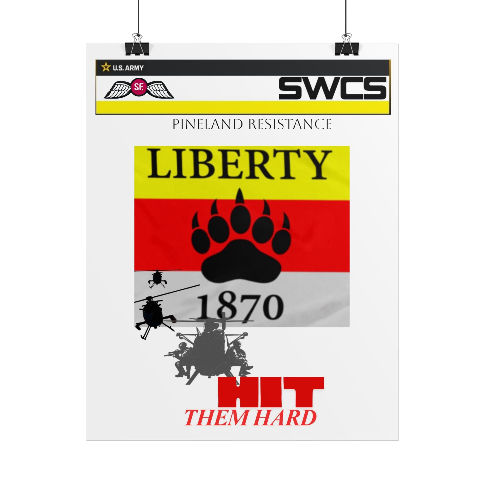 Military Helicopter Rolled Poster - Perfect for Home Decor and Gifts