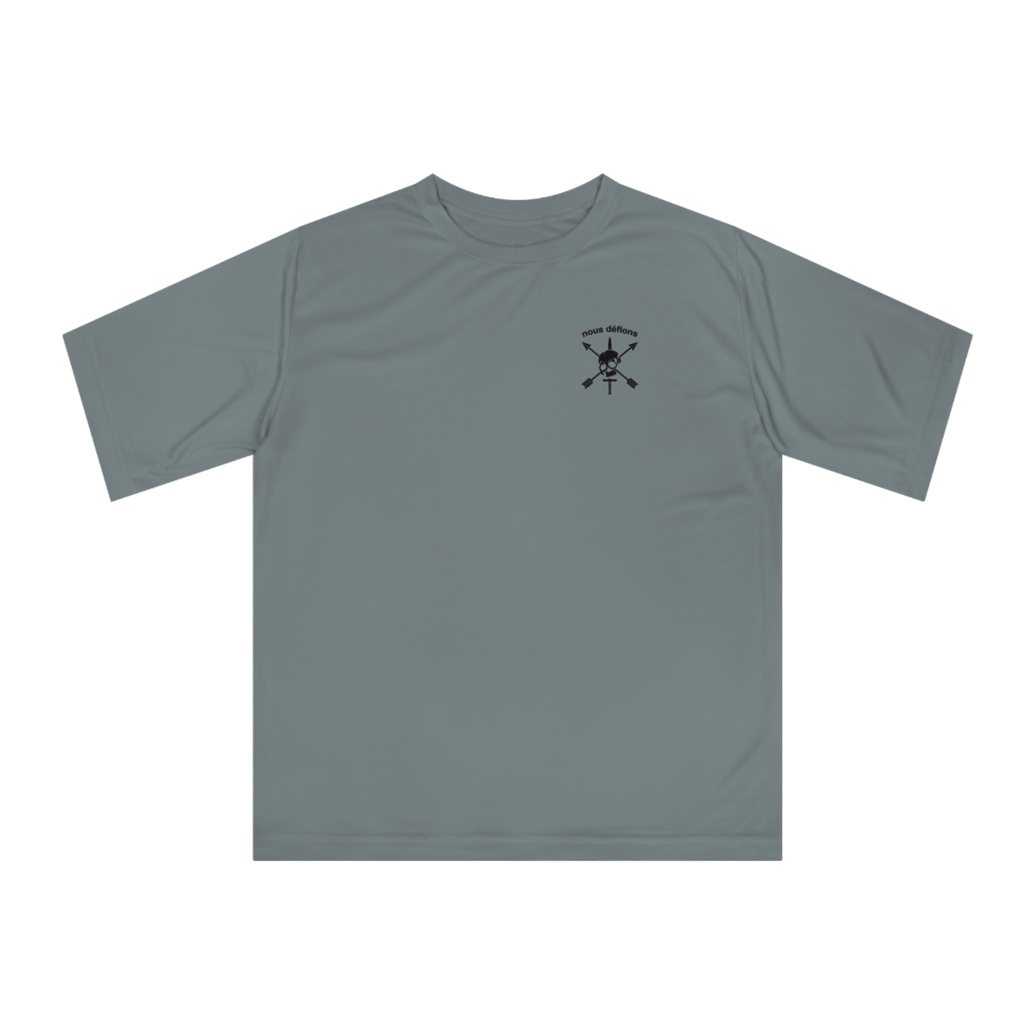 Title CIF is back. Nous Defions symbol on the front SF creat on the back. Performance T-Shirt for Active Lifestyle, Unisex Sports Tee, Gym Workout Shirt, Casual Everyday Wear