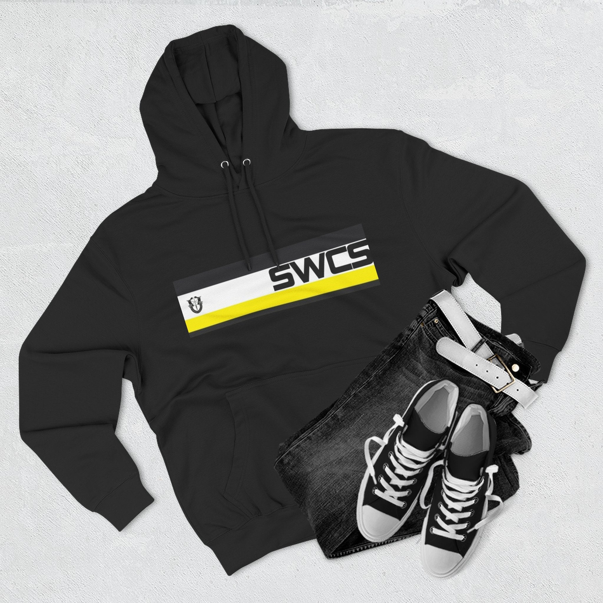 SWCS SF Three-Panel Fleece Hoodie - Stylish & Comfortable