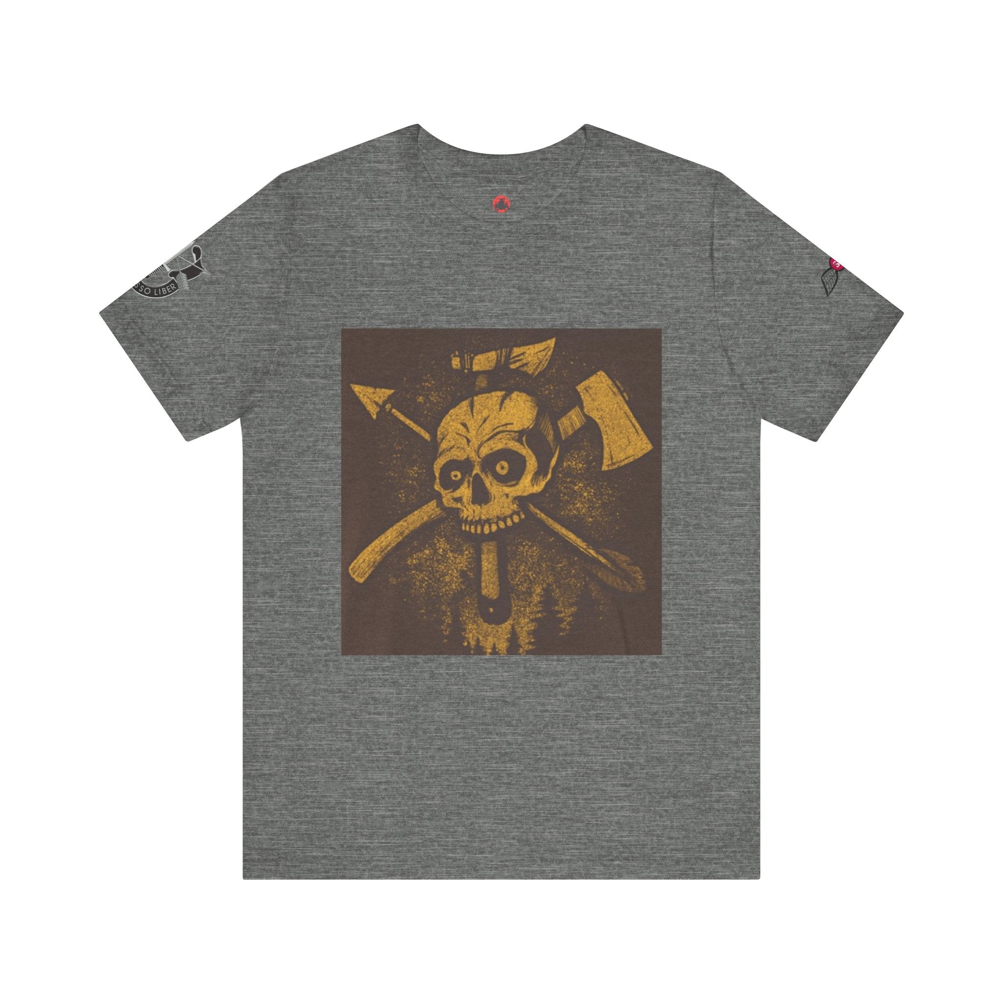 SF and JED Skull & Axes Graphic Tee for Adventure Lovers