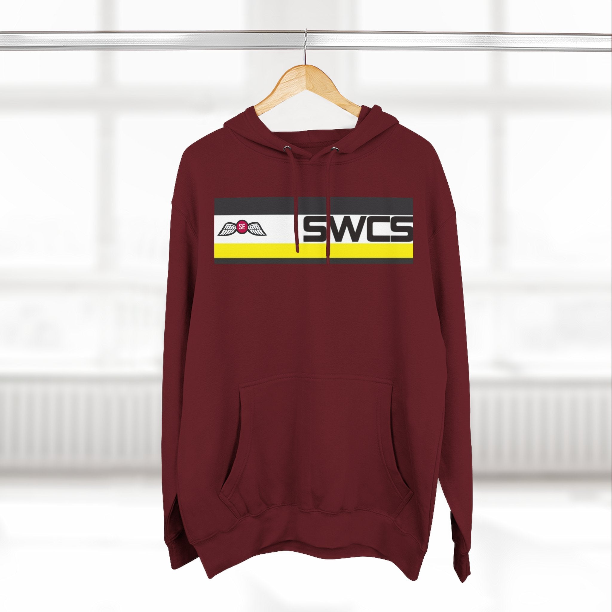 SWCS JEDBURG Modern Three-Panel Fleece Hoodie with SWCS Design