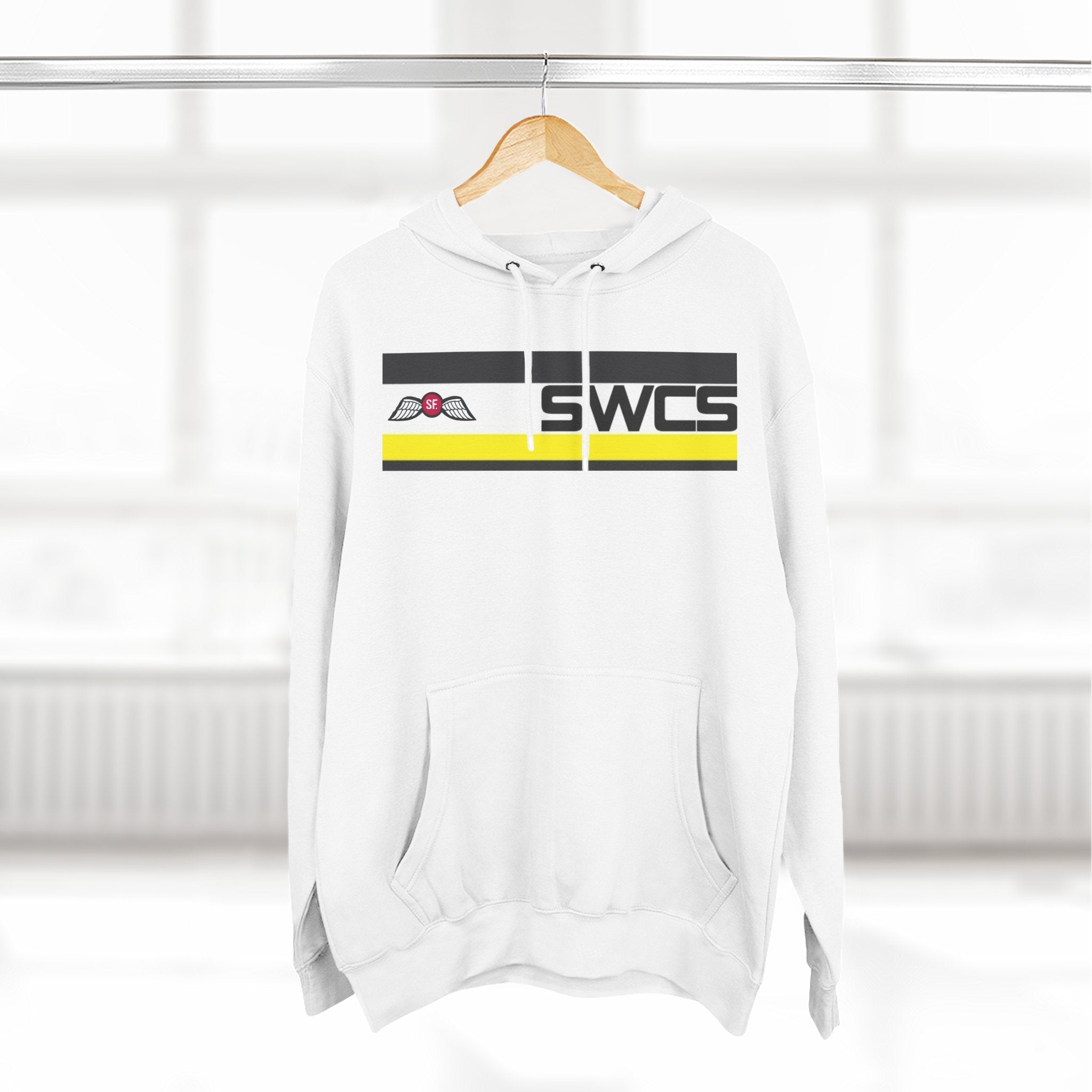 SWCS JEDBURG Modern Three-Panel Fleece Hoodie with SWCS Design