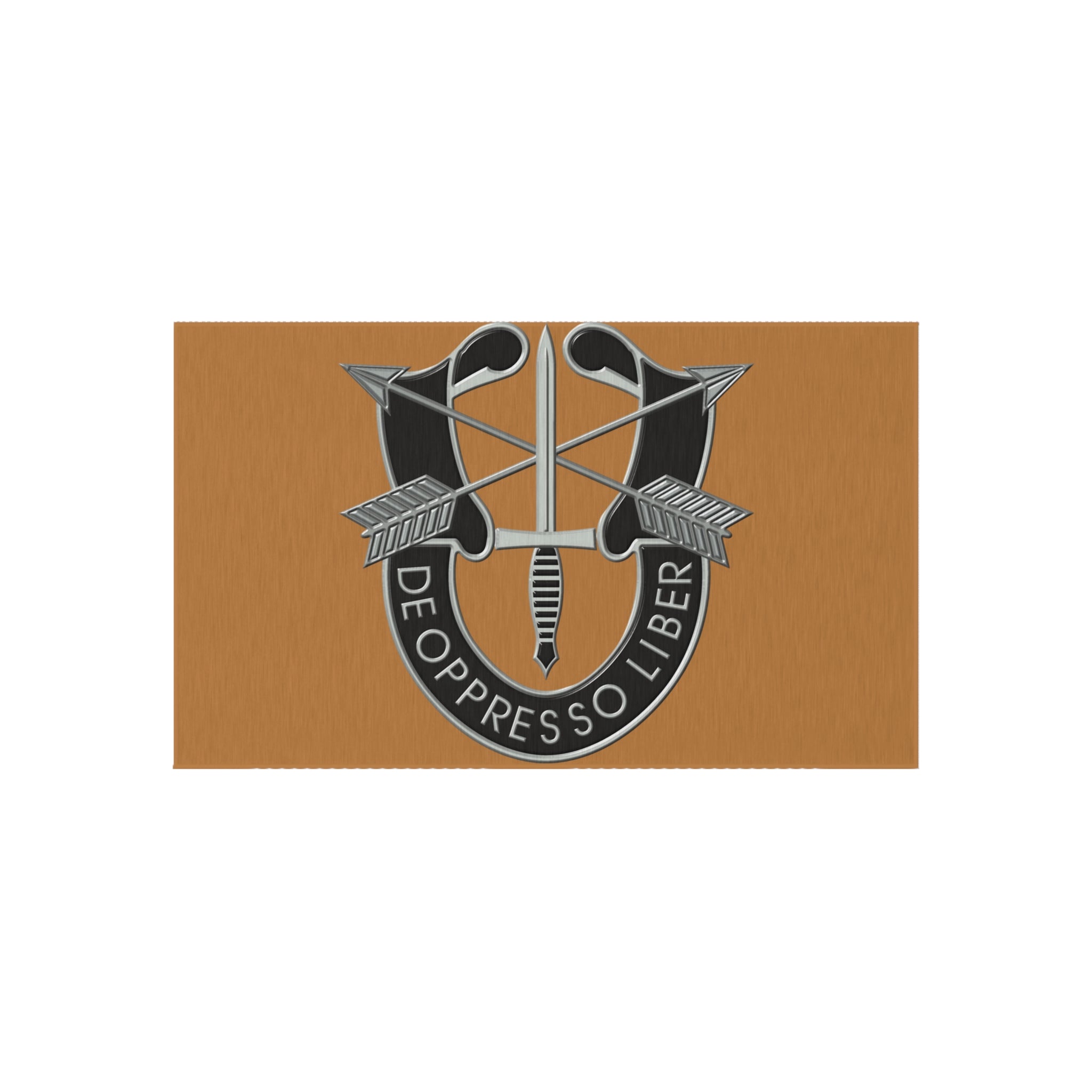 Patriotic Outdoor Rug - Military Inspired Doormat, Home Decor Accent, Entryway Welcome Mat, Camping Rug, Veteran Gift