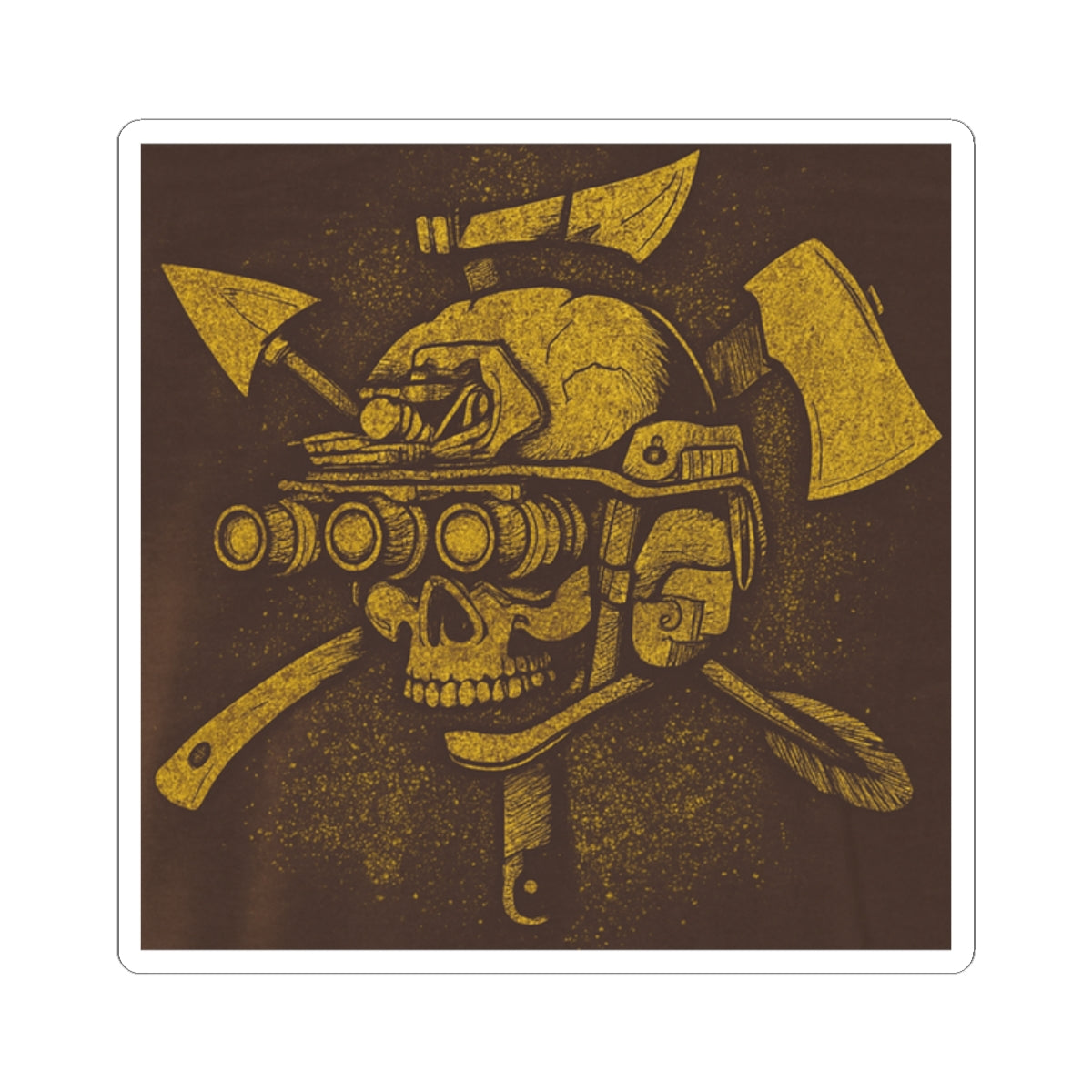 Skull Tactical Kiss-Cut Stickers for Adventure Lovers