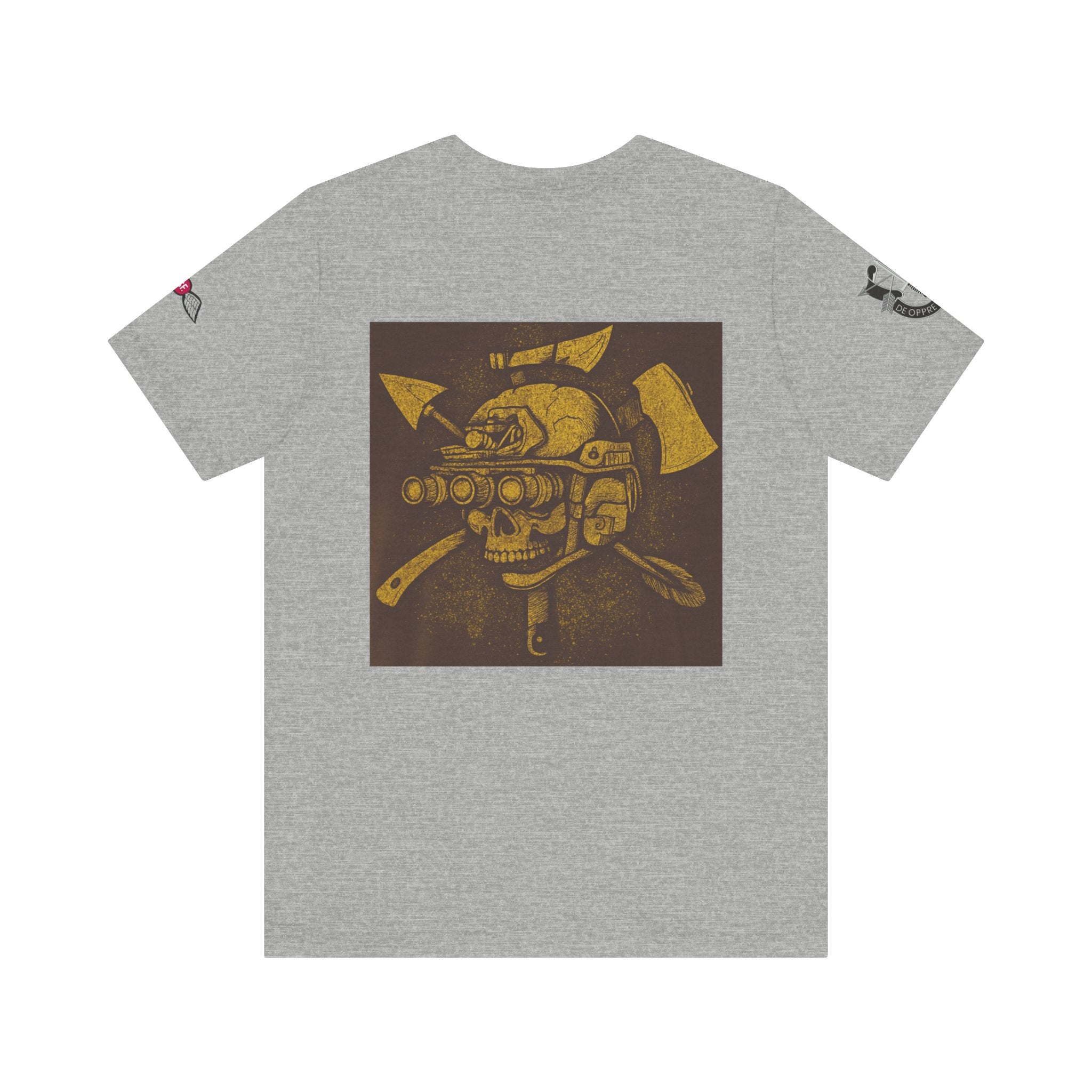 SF and JED Skull & Axes Graphic Tee for Adventure Lovers
