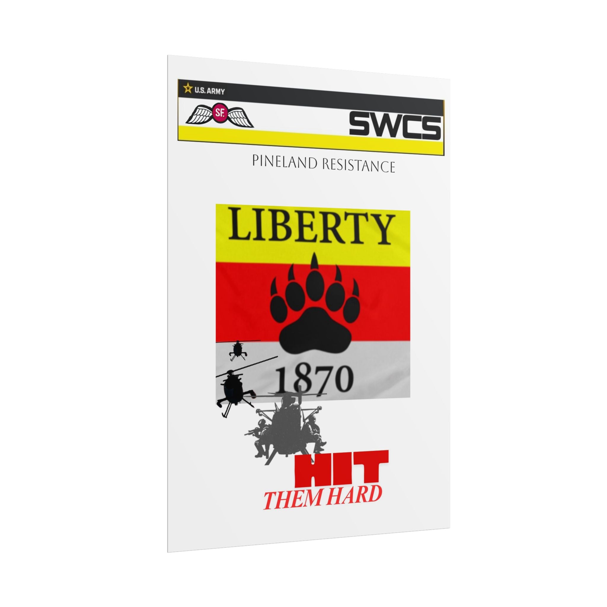 Military Helicopter Rolled Poster - Perfect for Home Decor and Gifts