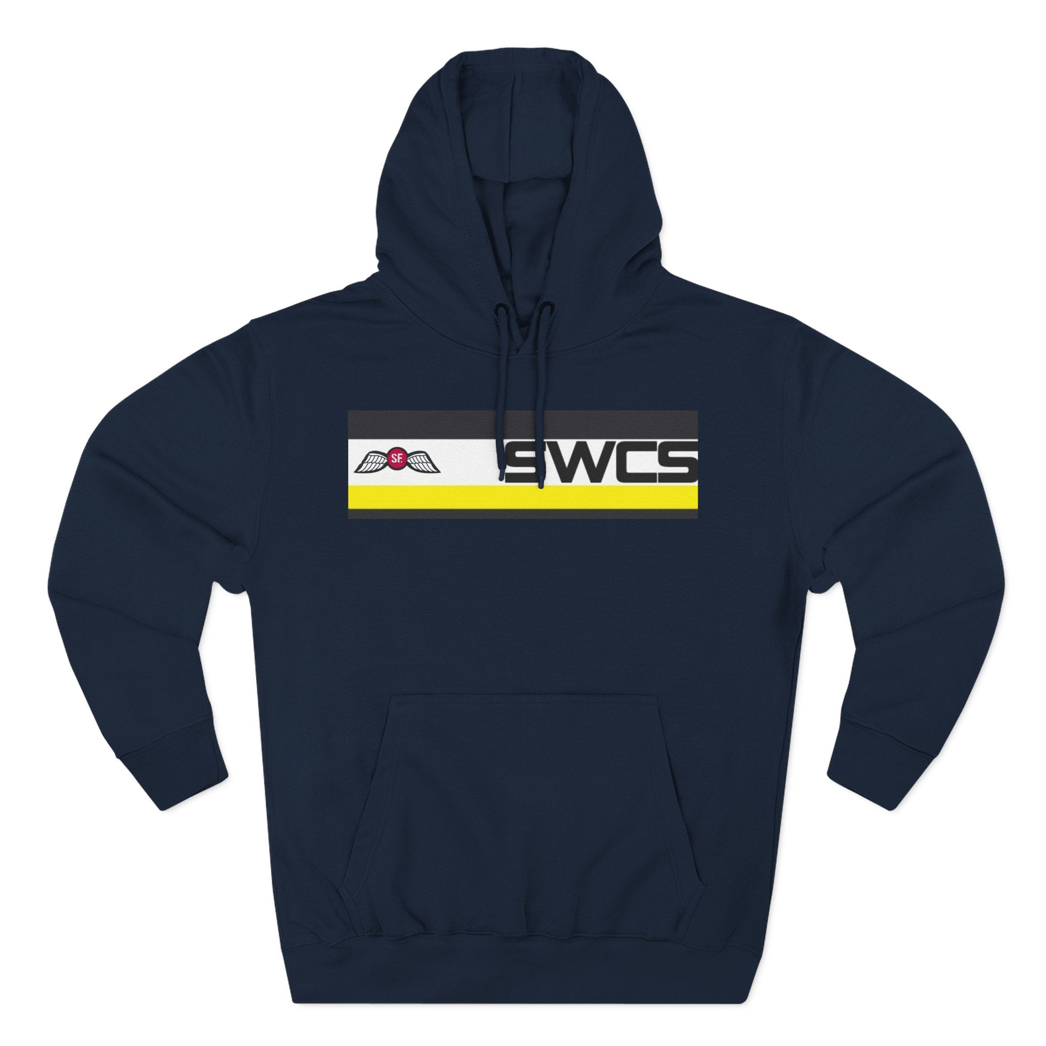 SWCS JEDBURG Modern Three-Panel Fleece Hoodie with SWCS Design