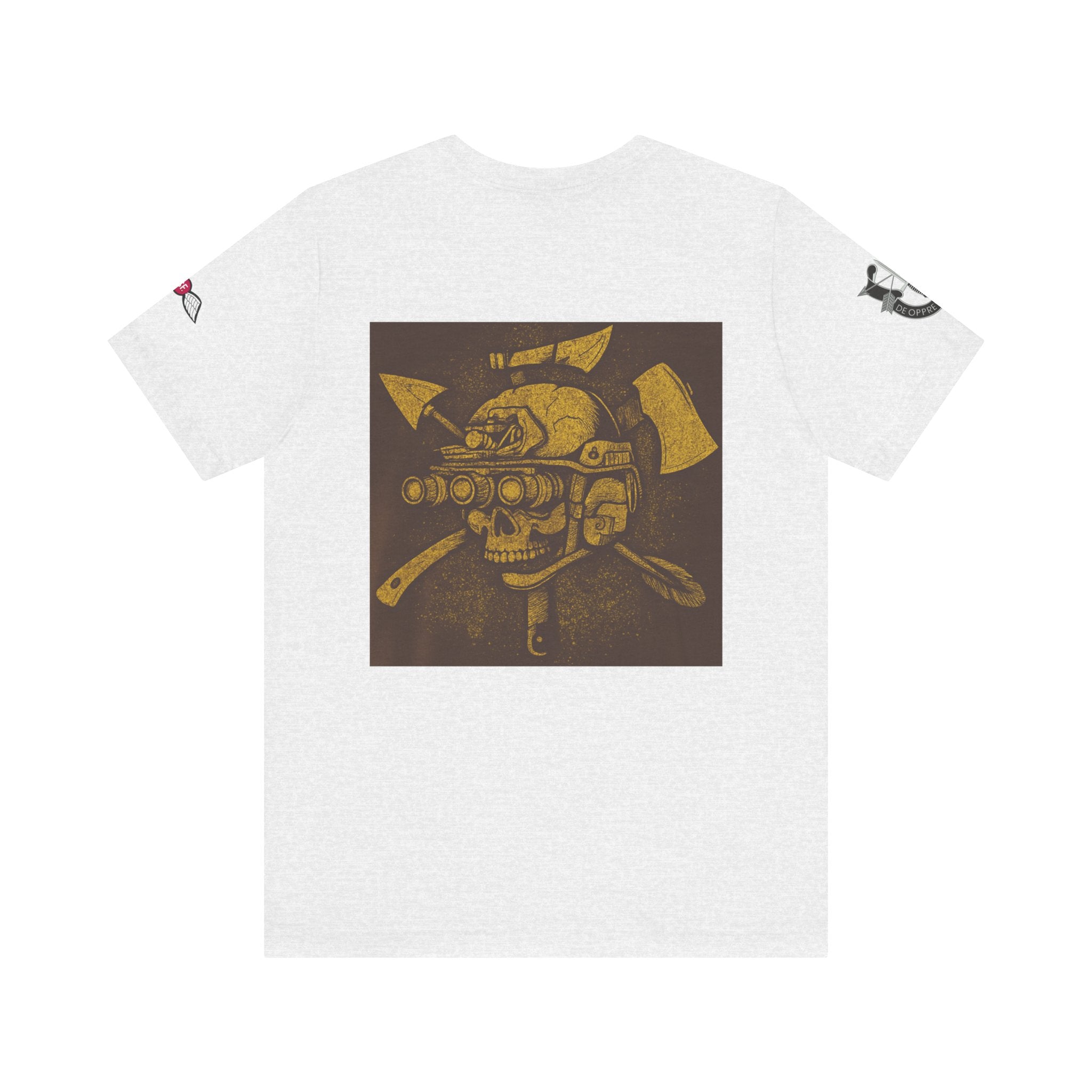 SF and JED Skull & Axes Graphic Tee for Adventure Lovers